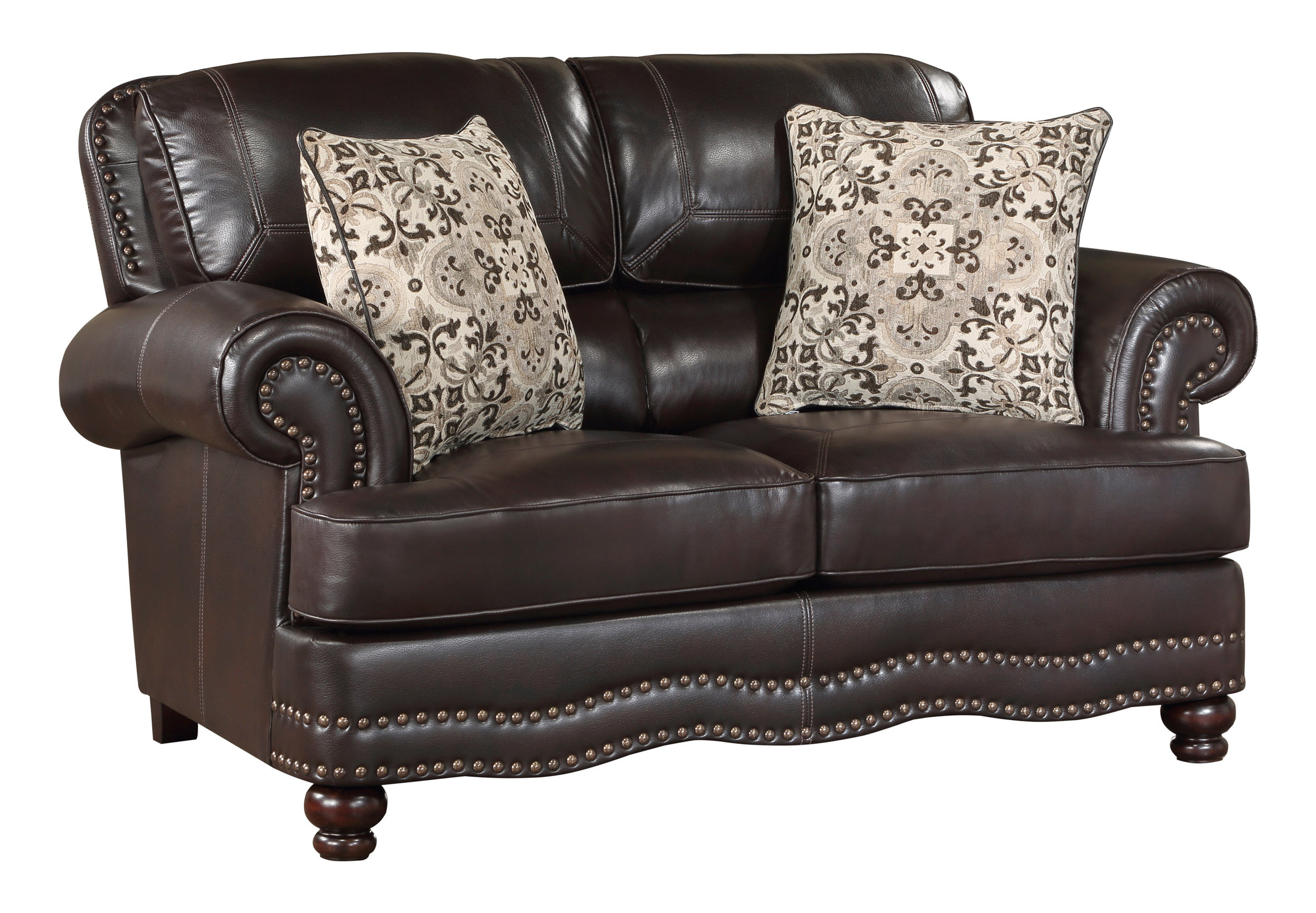 Milford Faux Leather Living Room Set
