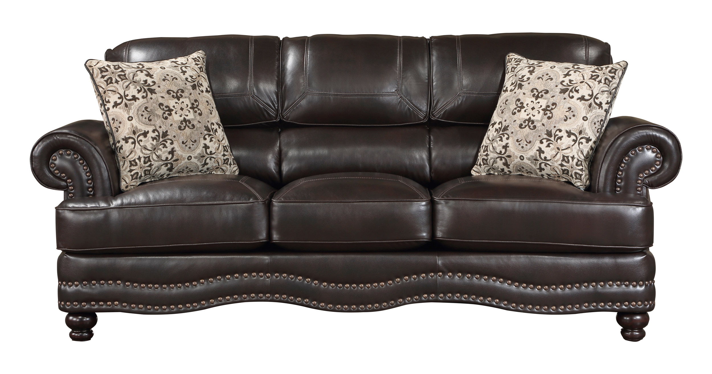Milford Faux Leather Living Room Set