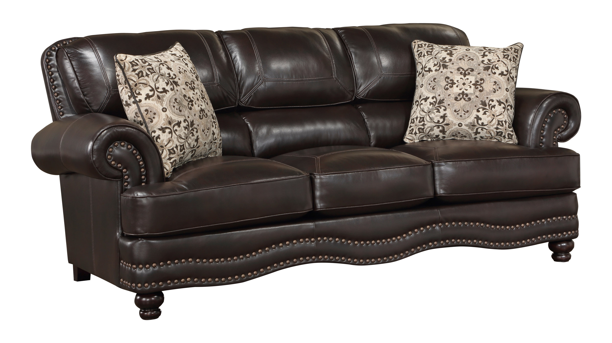 Milford Faux Leather Living Room Set