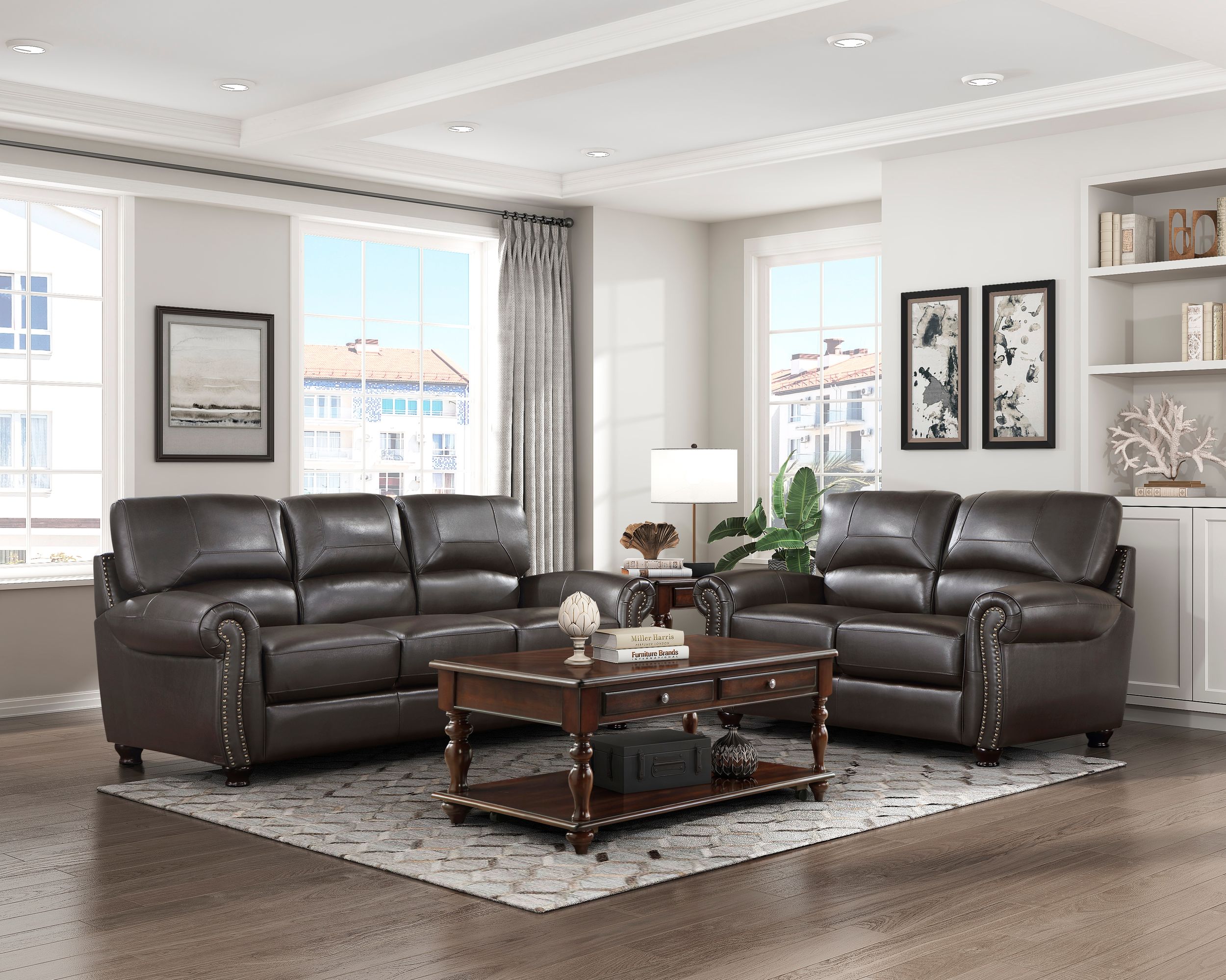 Foxborough Leather Loveseat