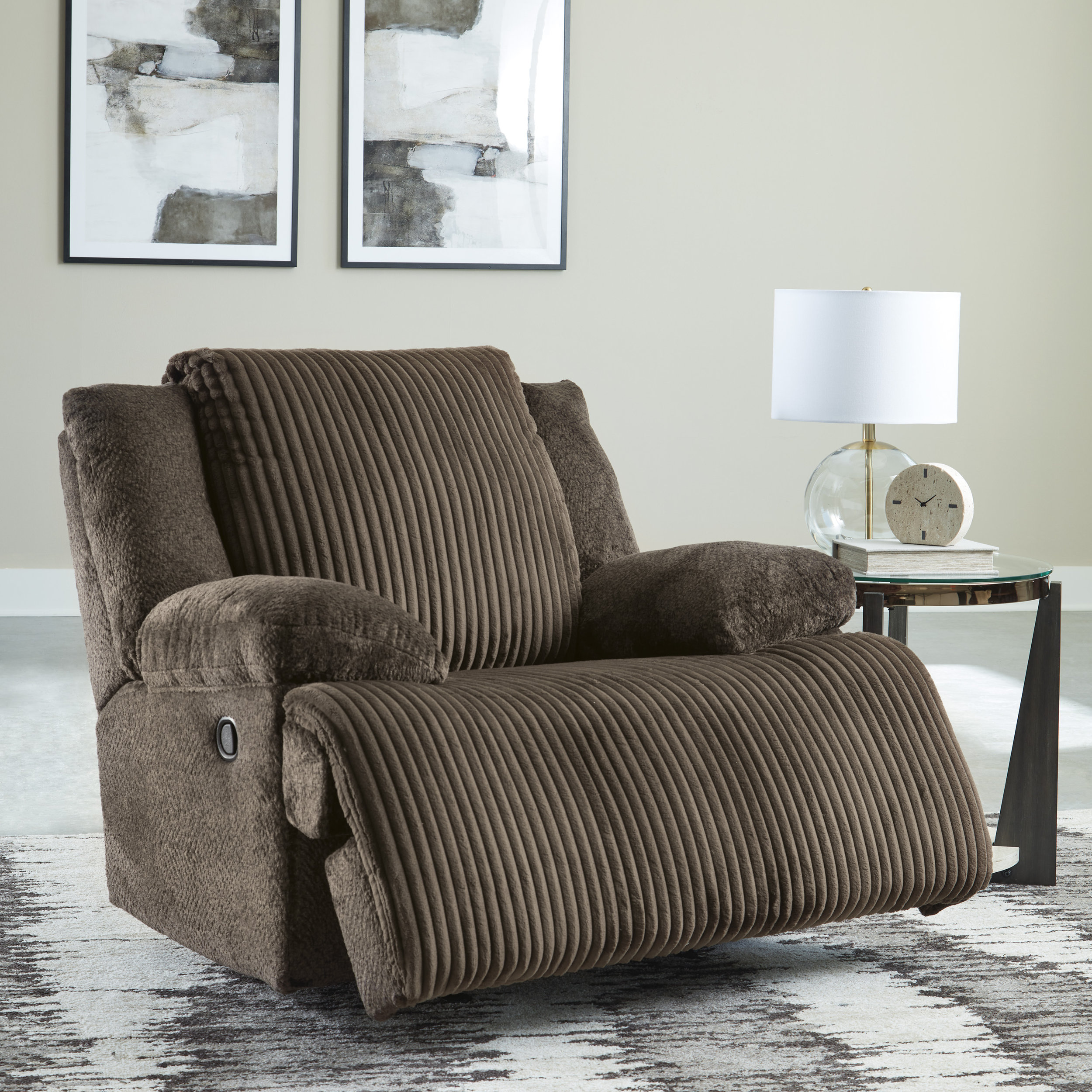 Top Tier Polyester Rocker Recliner