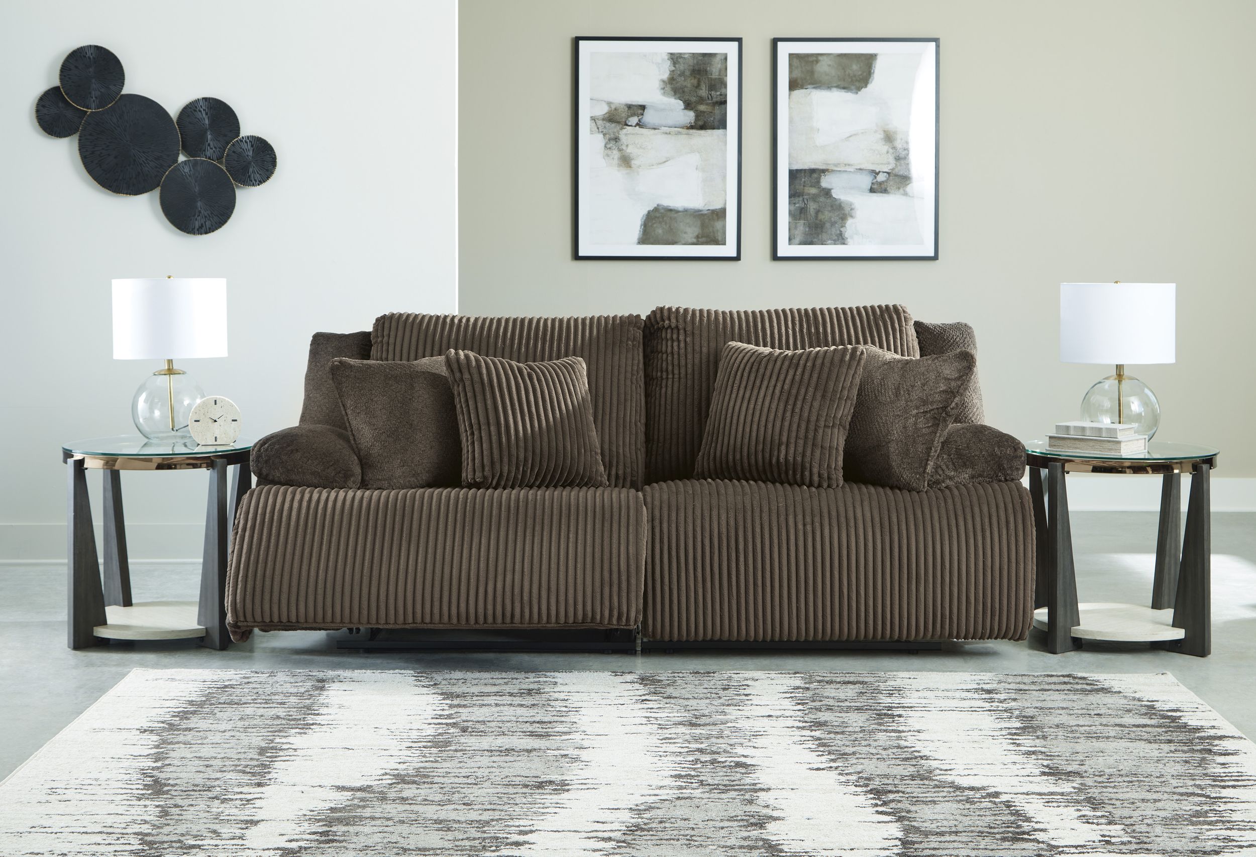 Top Tier 2-Piece Manual Reclining Modular Loveseat