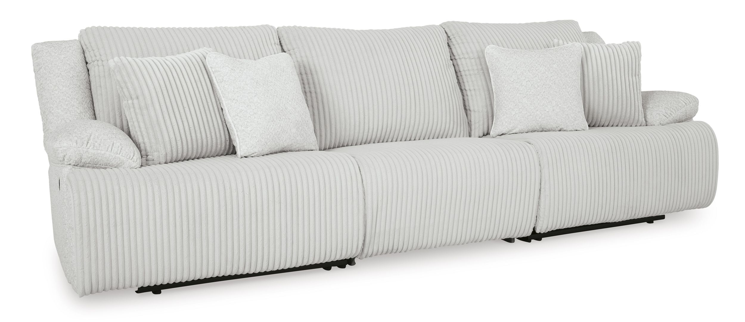 Top Tier Polyester 3-Piece Reclining Modular Sofa