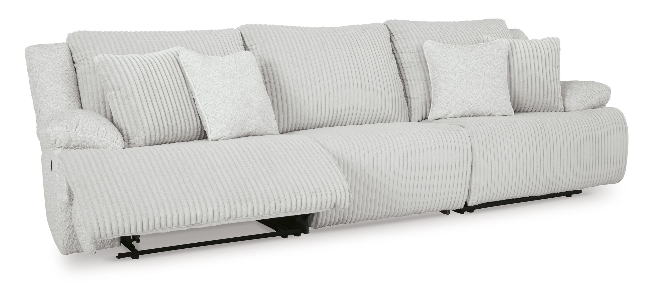 Top Tier Polyester 3-Piece Reclining Modular Sofa