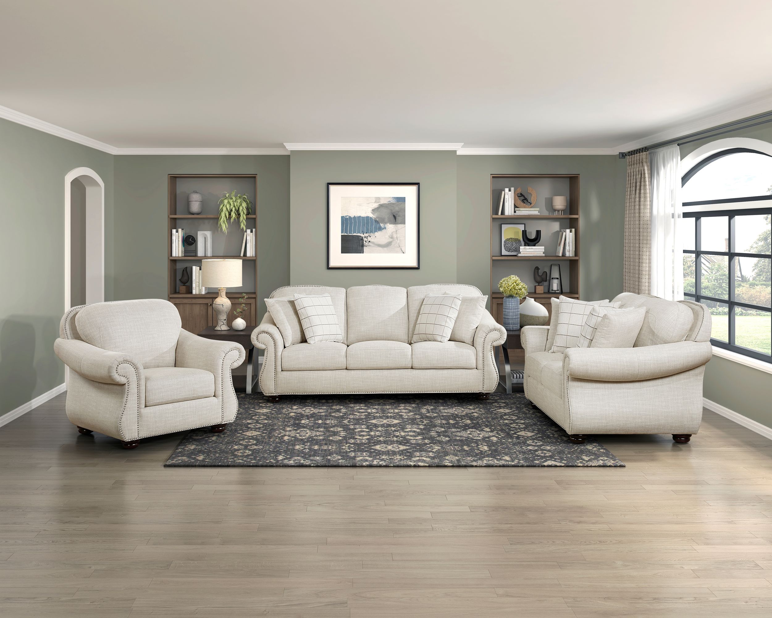 Attleboro Polyester Loveseat