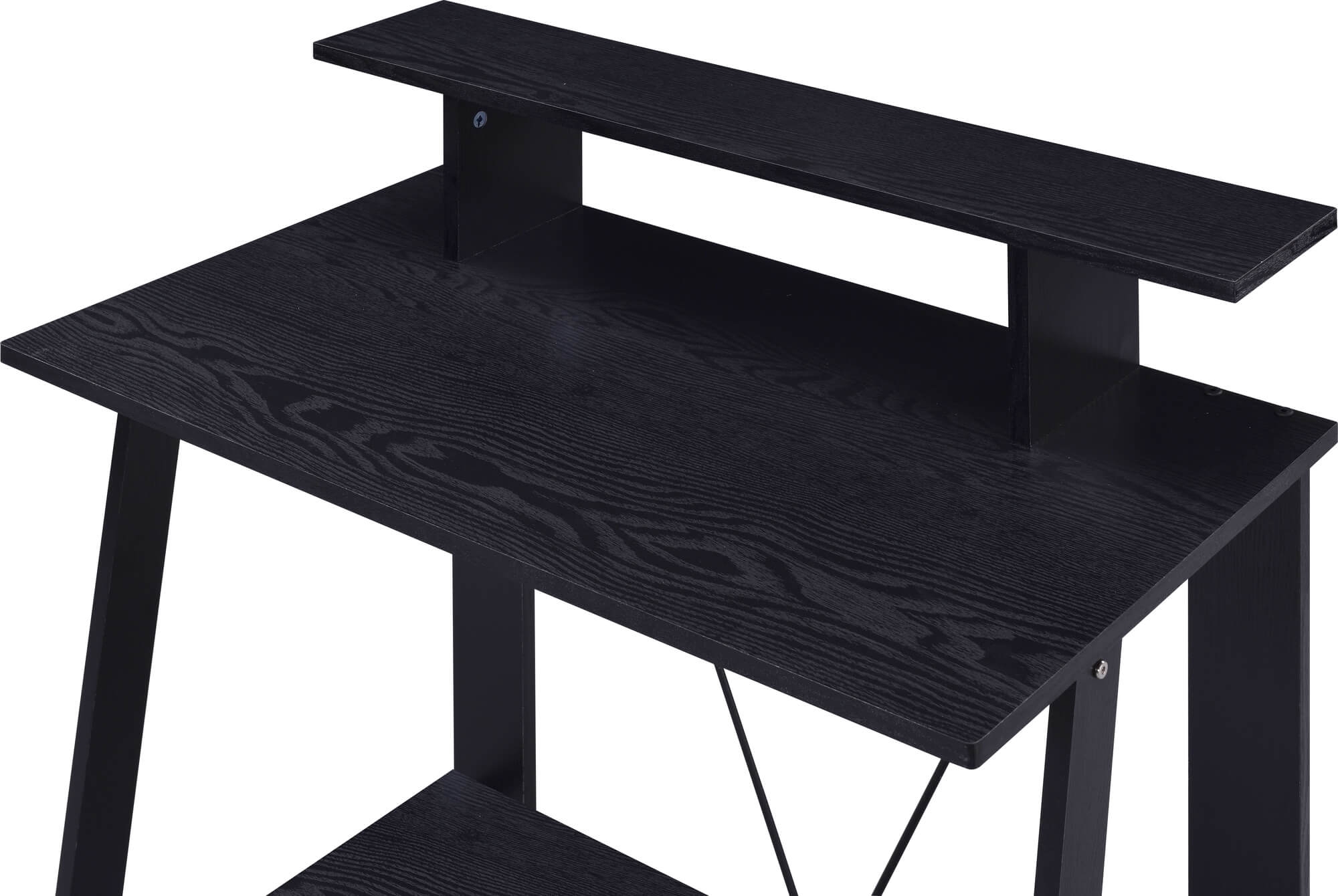 Nypho Wood Veneer/Metal Writing Desk