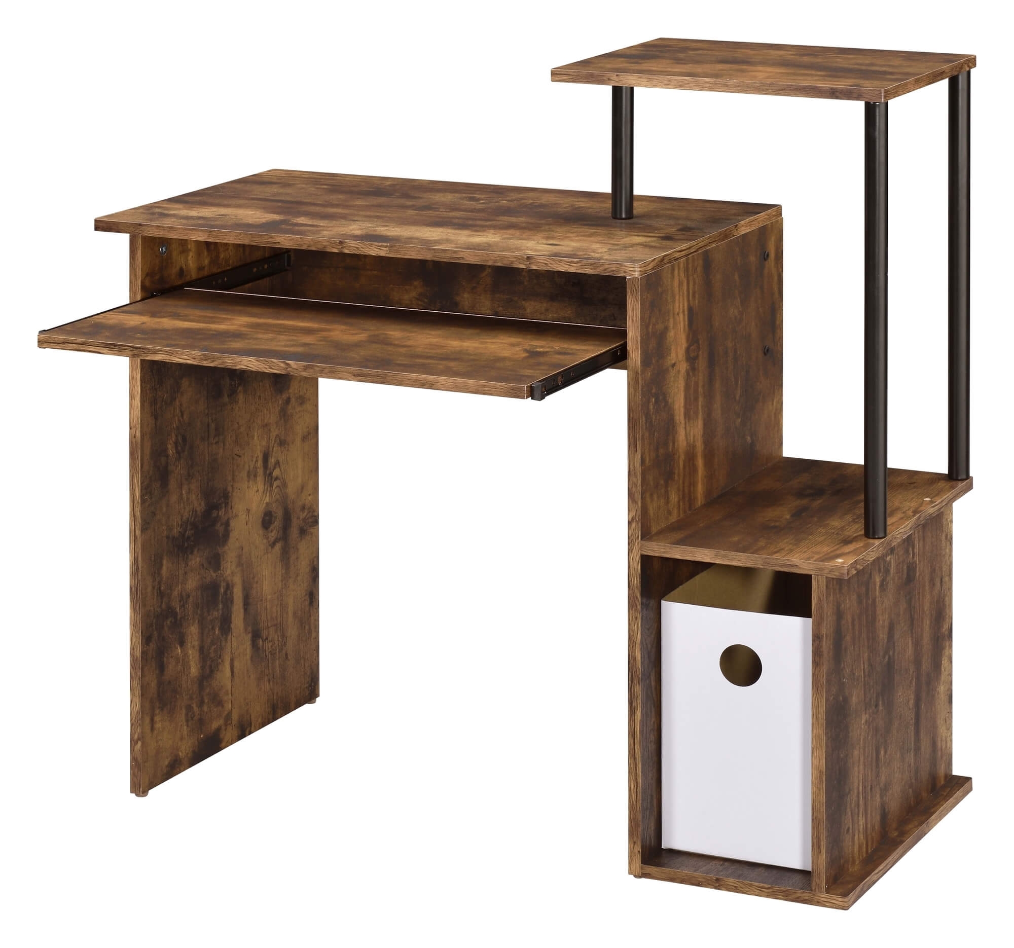 Lyphre Wood Veneer/Metal Desk