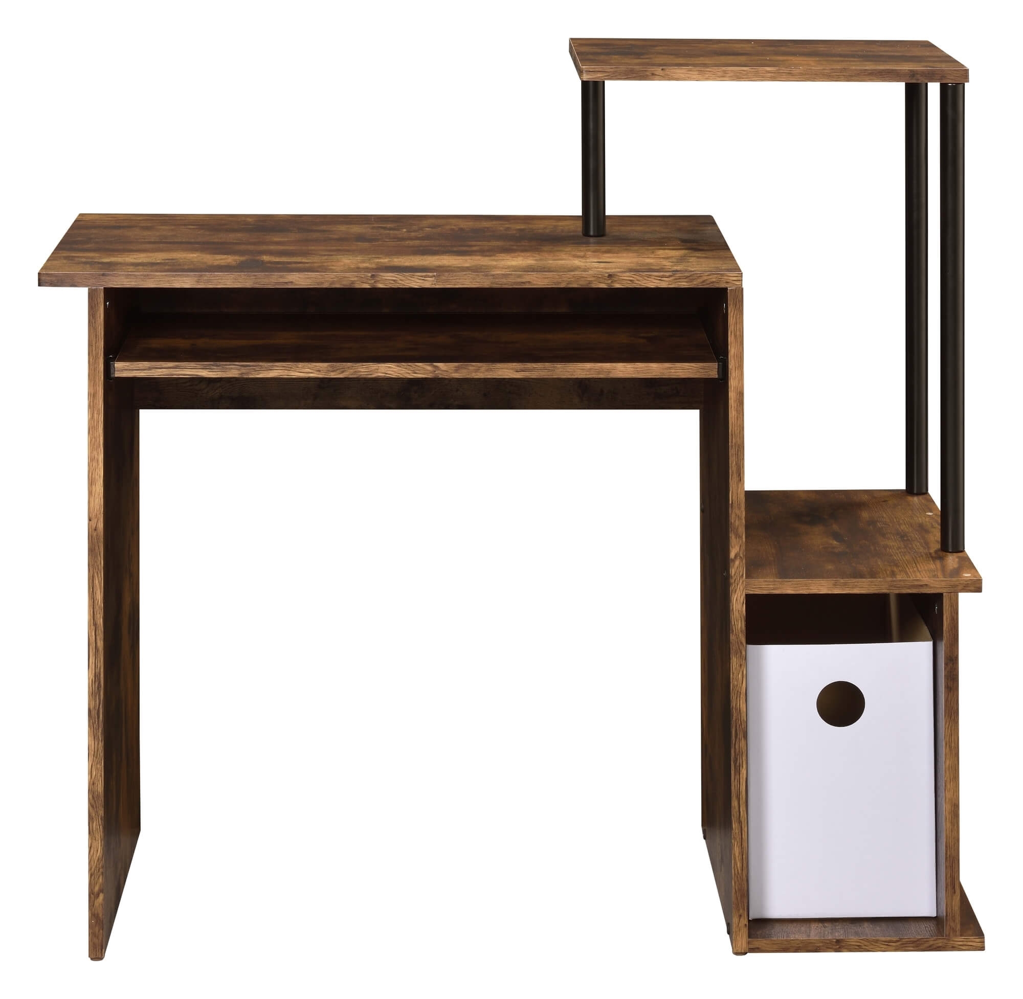 Lyphre Wood Veneer/Metal Desk