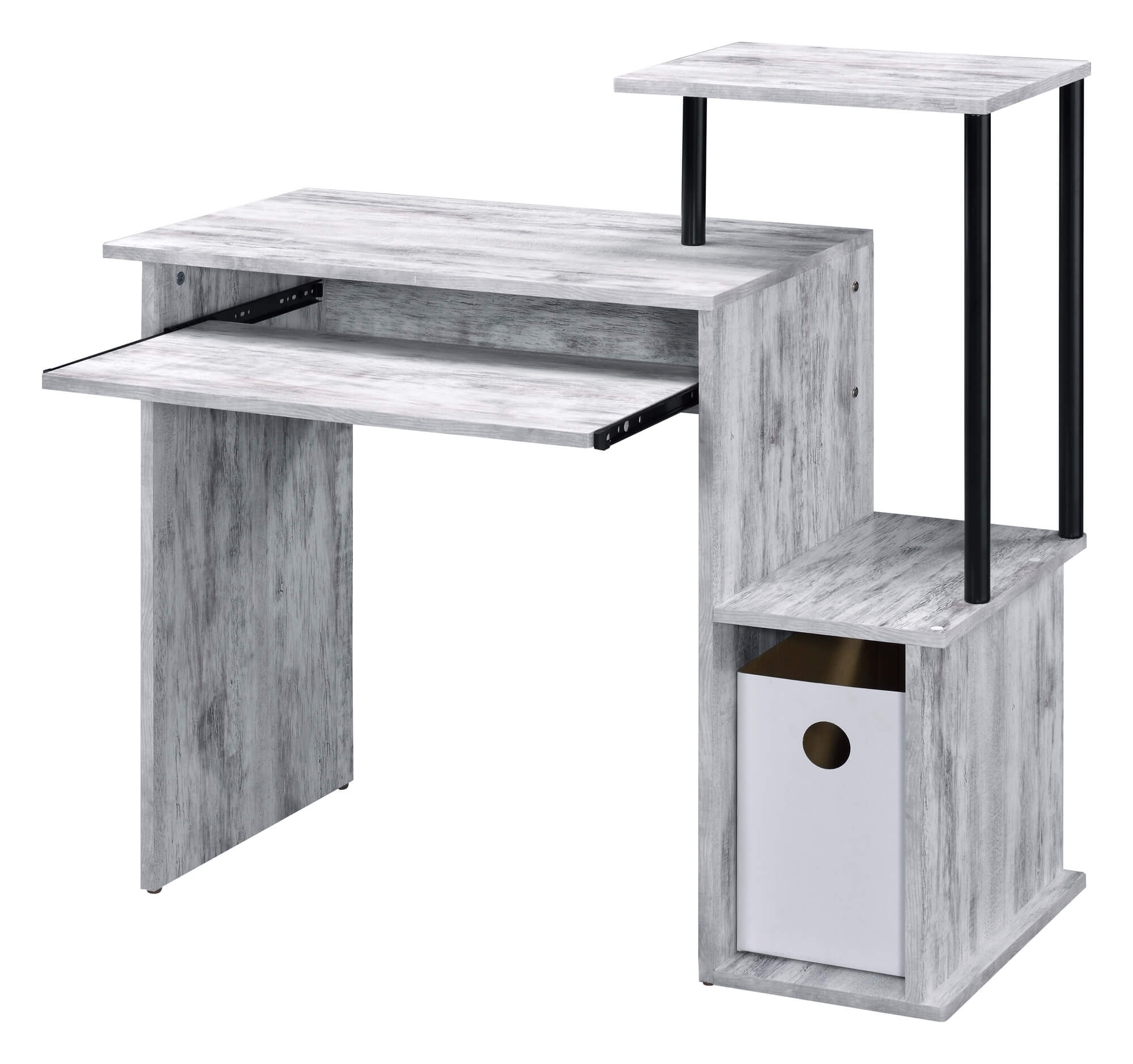 Lyphre Wood Veneer/Metal Desk
