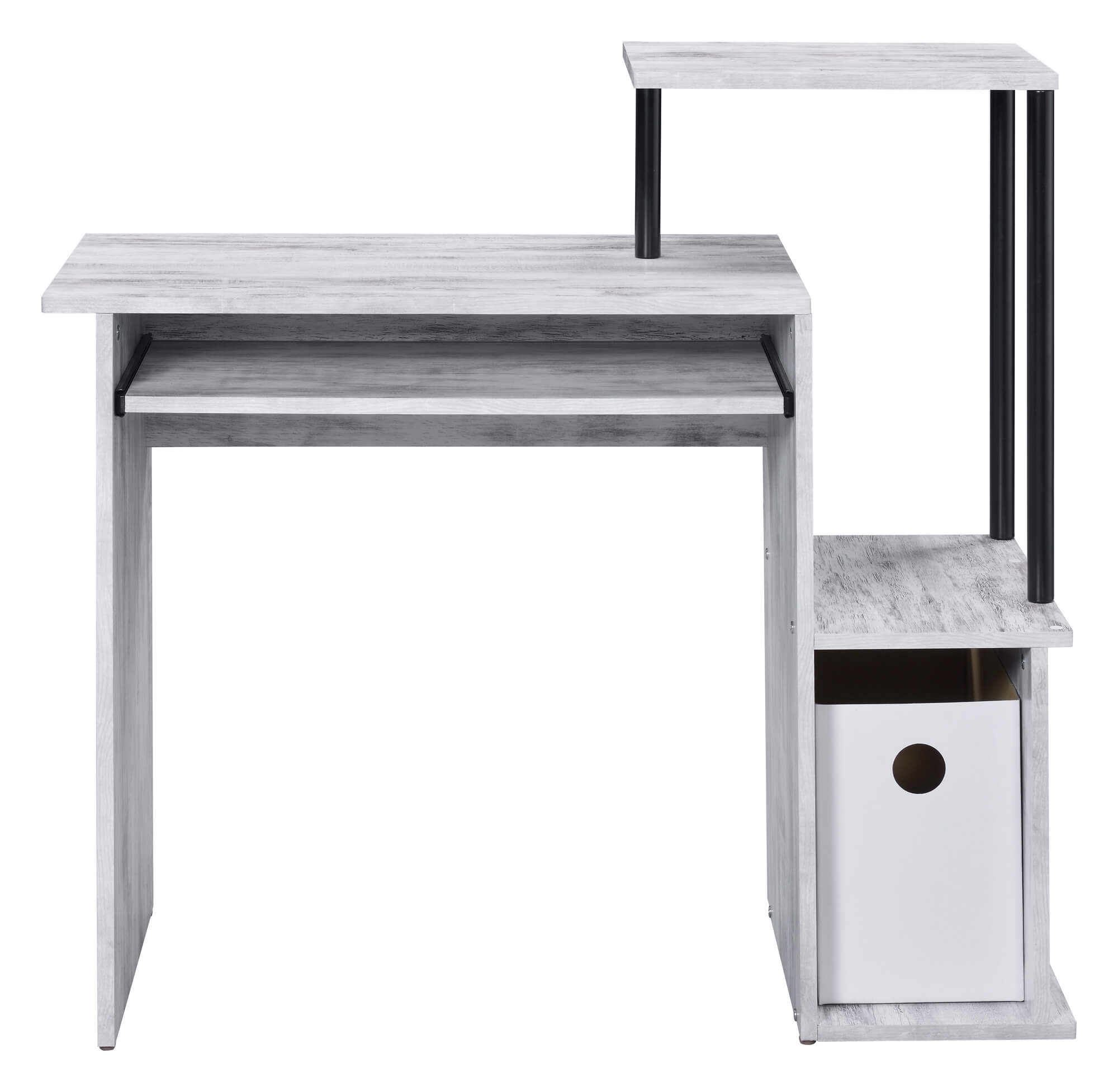 Lyphre Wood Veneer/Metal Desk
