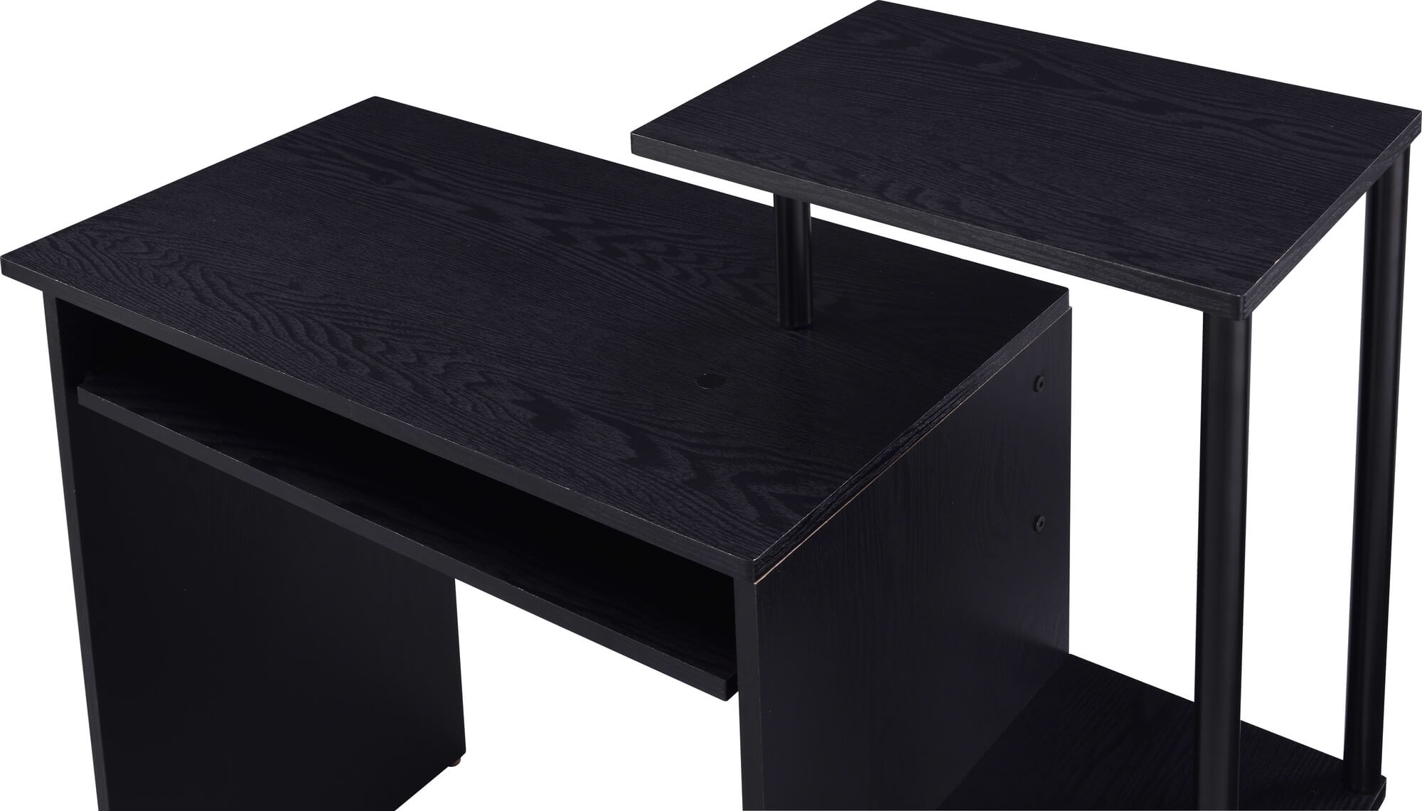 Lyphre Wood Veneer/Metal Desk