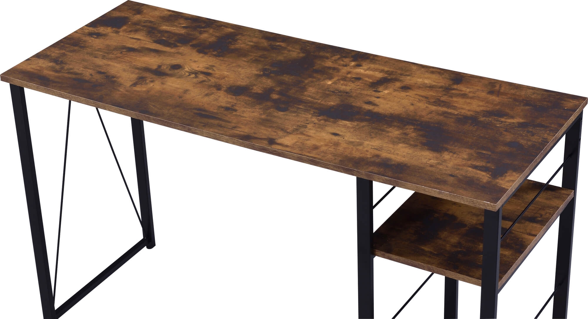 Vadna Wood Veneer/Metal Desk
