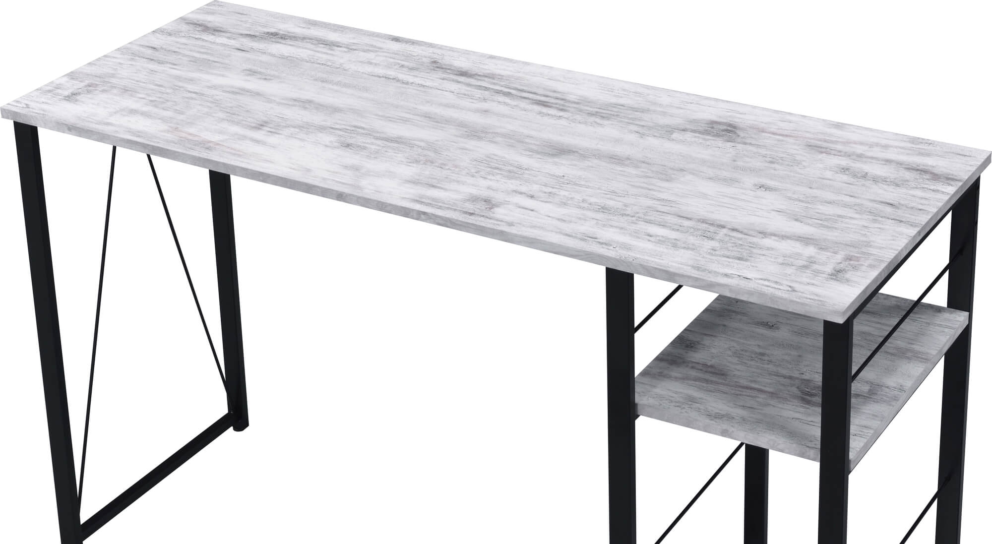 Vadna Wood Veneer/Metal Desk