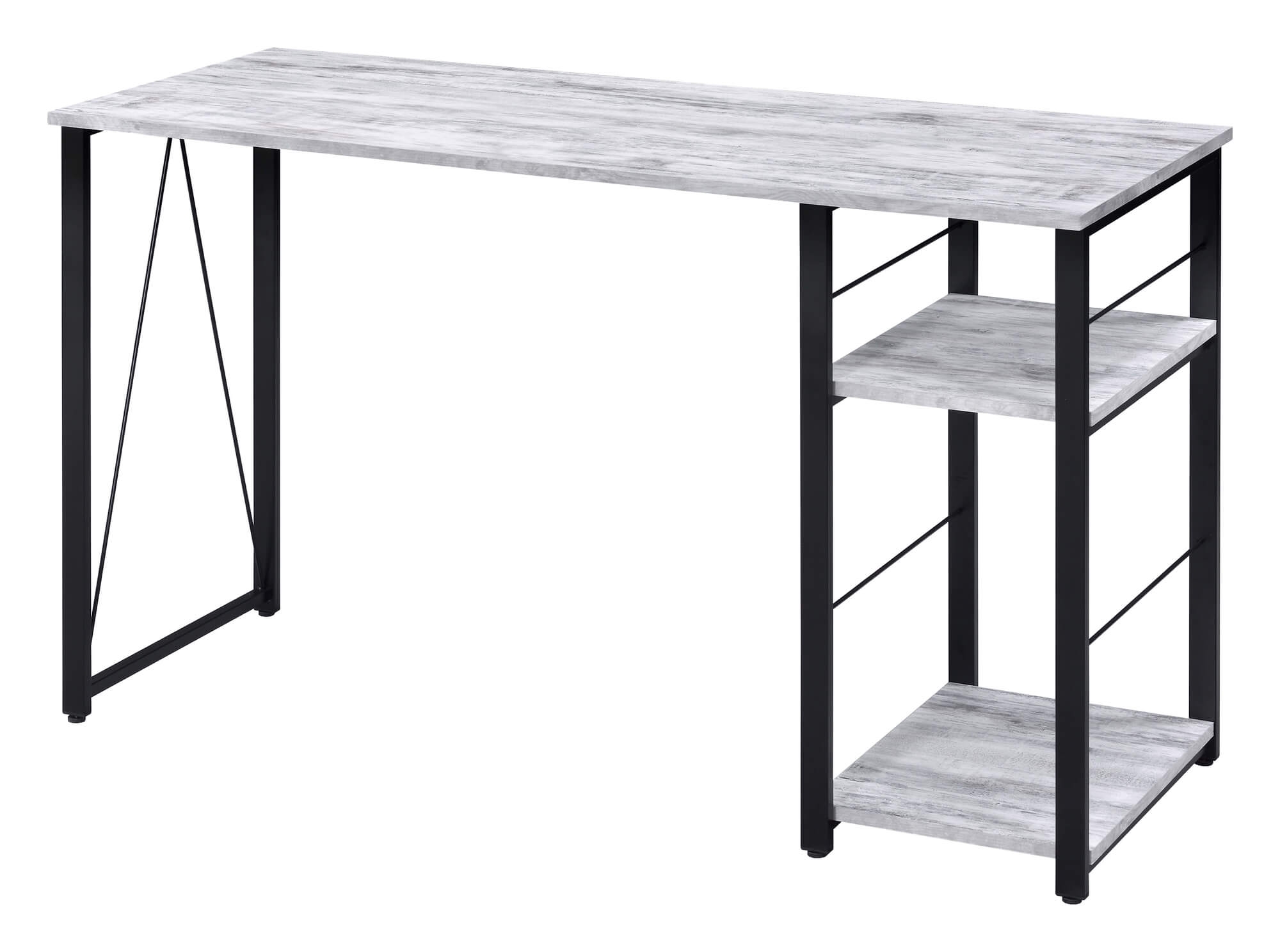 Vadna Wood Veneer/Metal Desk