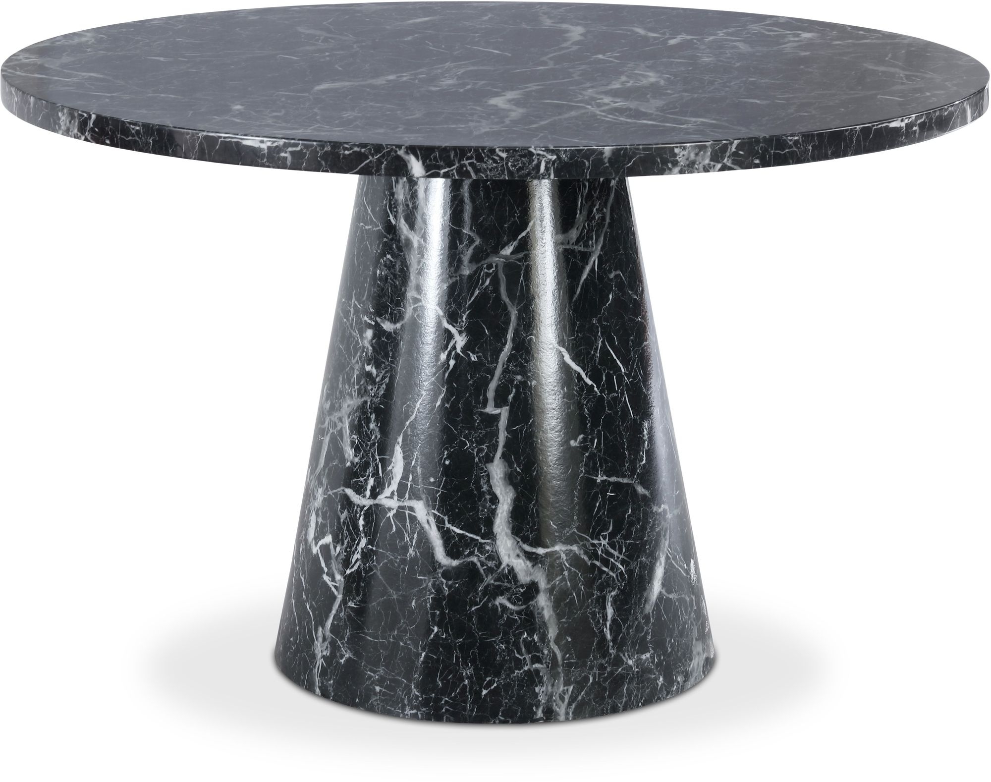 Omni 48" Round Faux Marble Dining Table