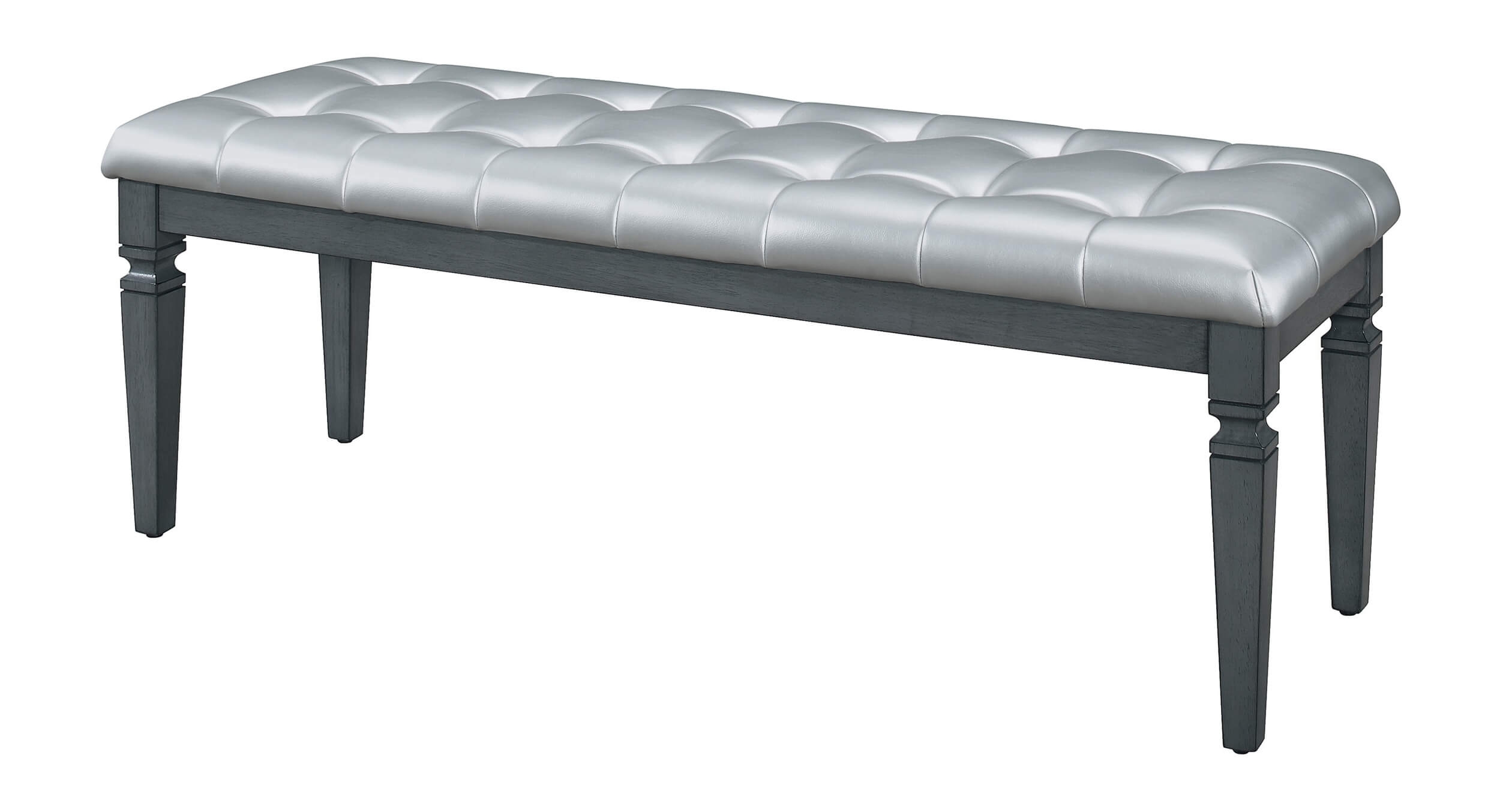 Homelegance Allura Gray Bed Bench
