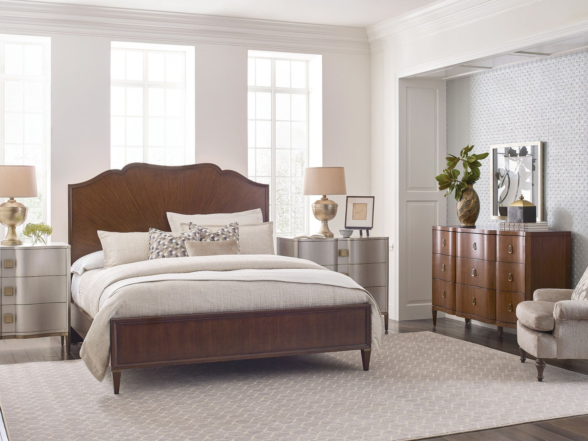 Vantage Carlisle Wood Panel Bed, King Size
