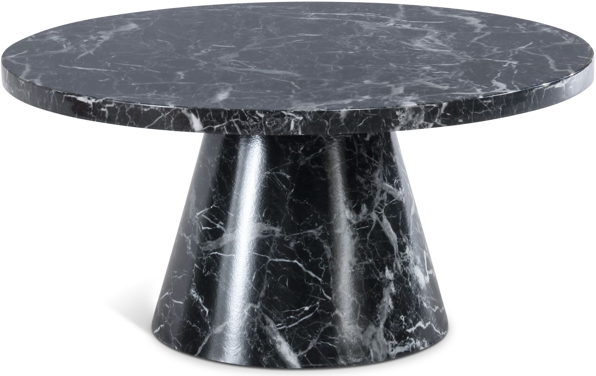 Omni 36" Round Faux Marble Coffee Table