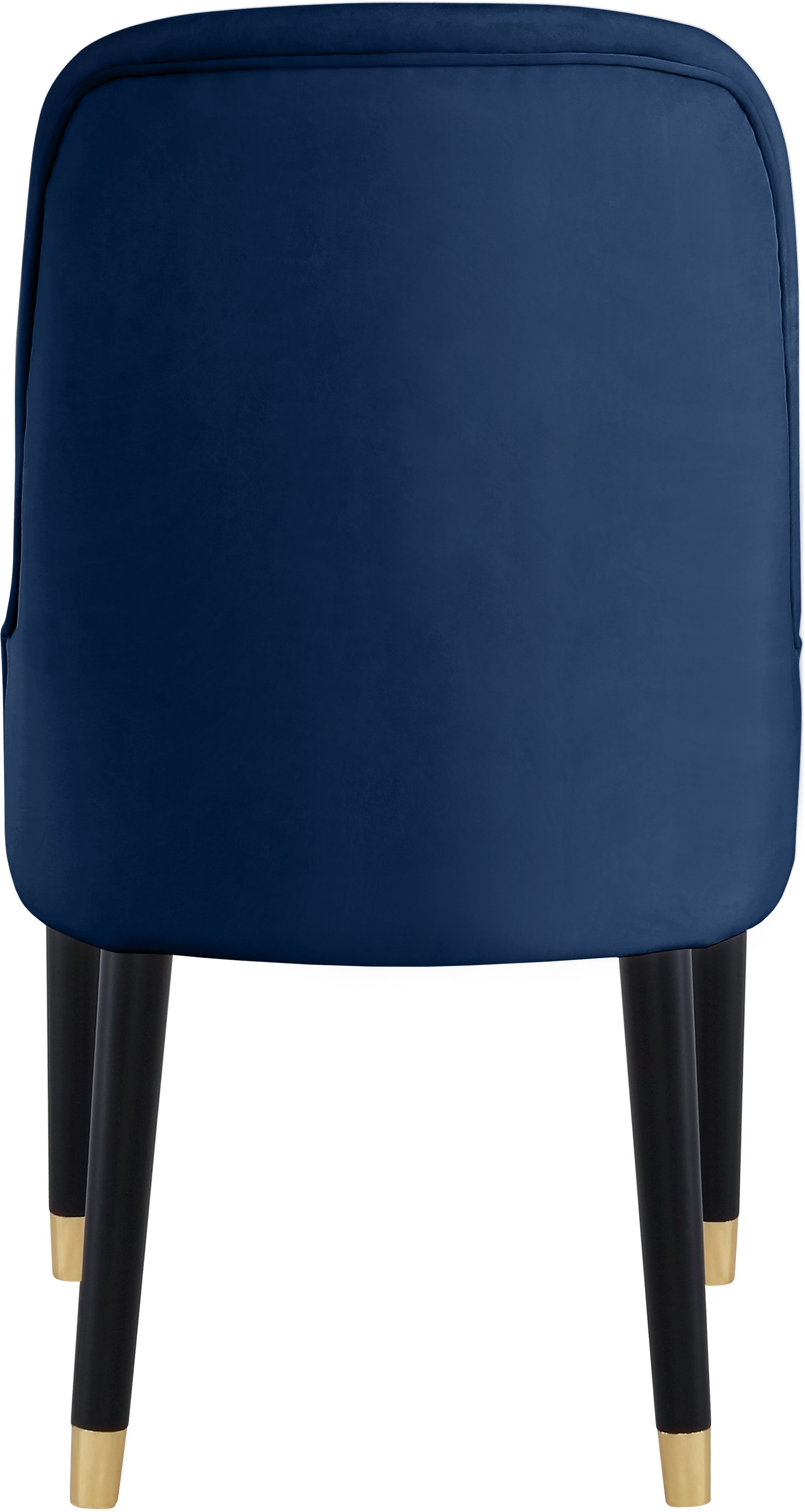 Omni Velvet Dining Chair with Wooden Legs