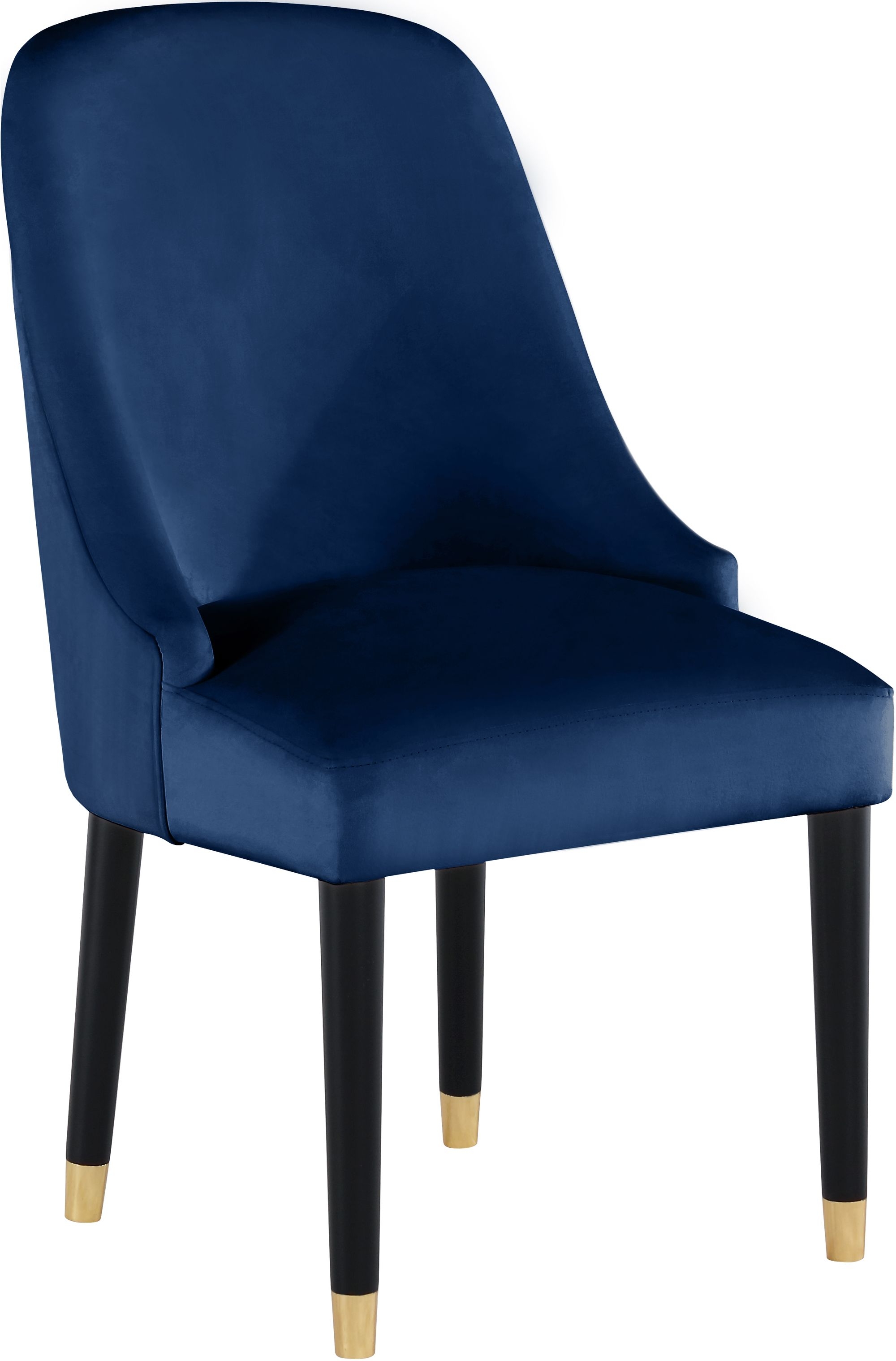 Omni Velvet Dining Chair with Wooden Legs