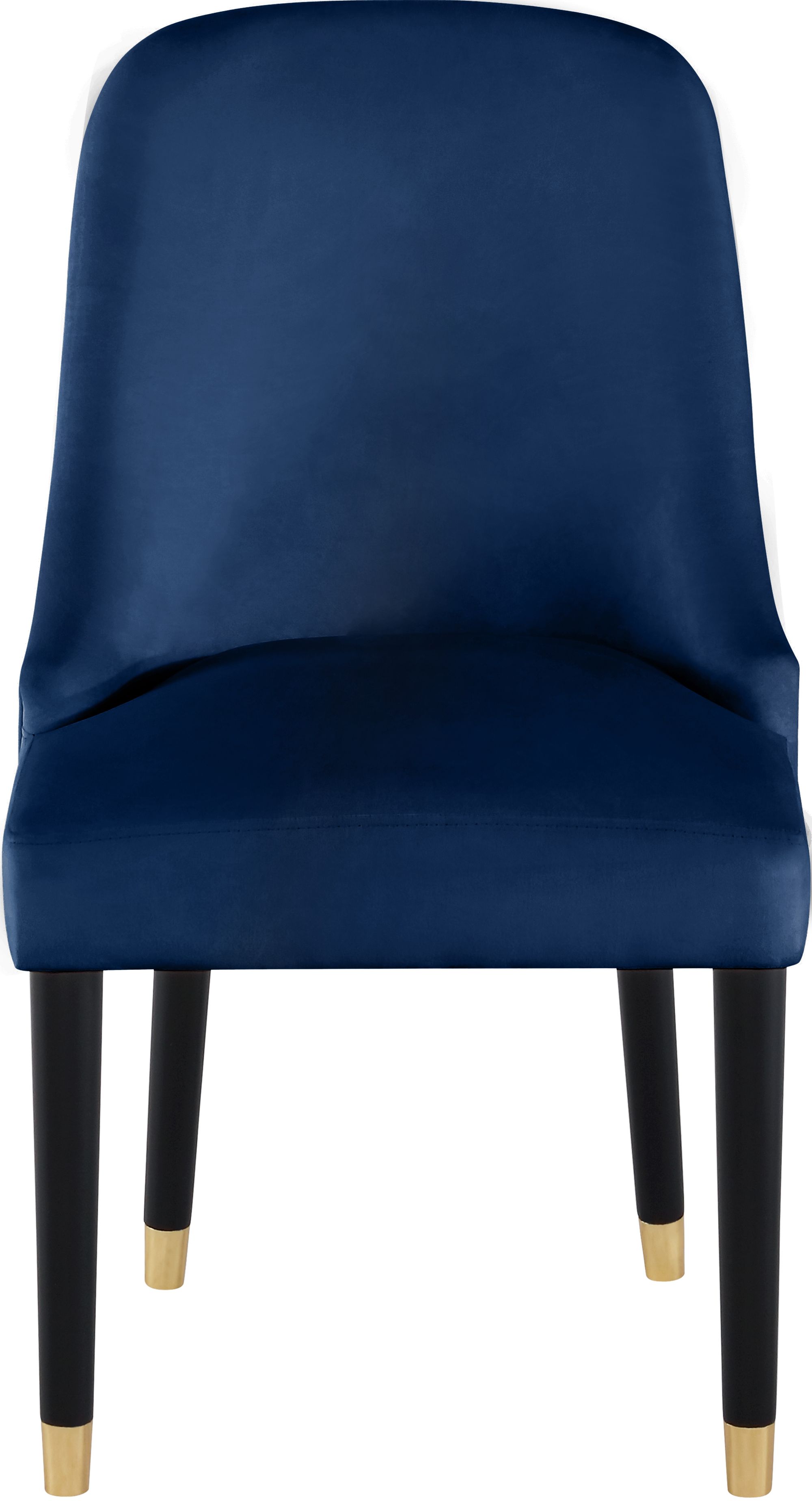 Omni Velvet Dining Chair with Wooden Legs