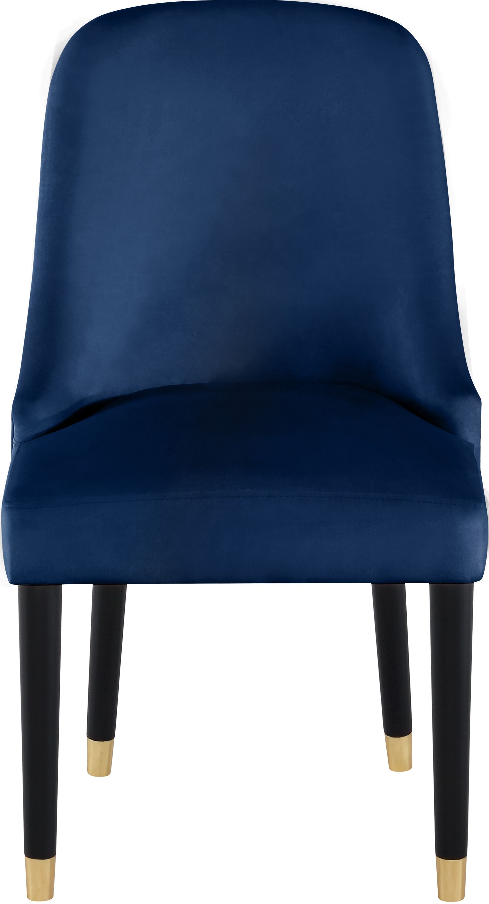 Omni Velvet Dining Chair with Wooden Legs