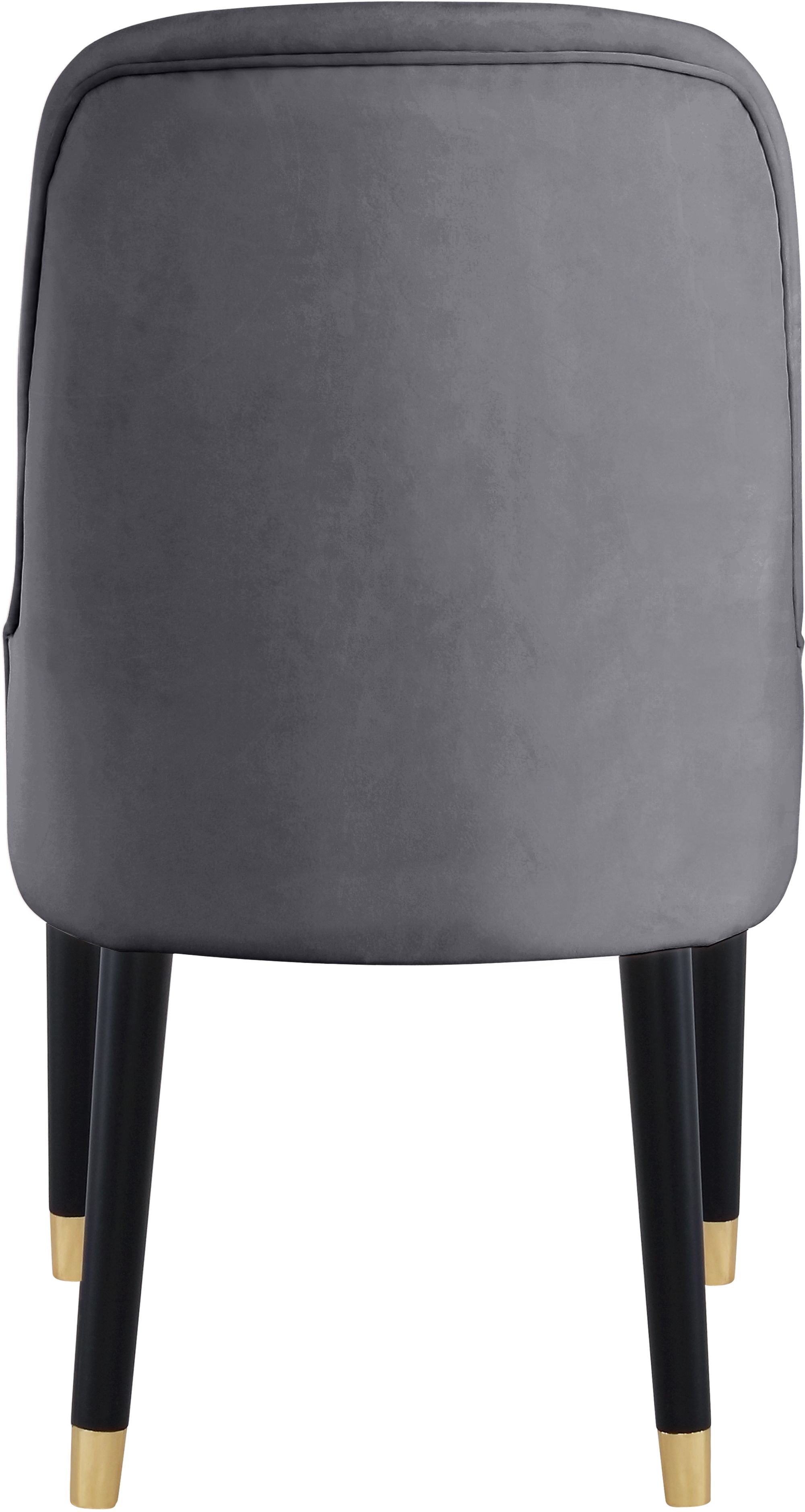 Omni Velvet Dining Chair with Wooden Legs
