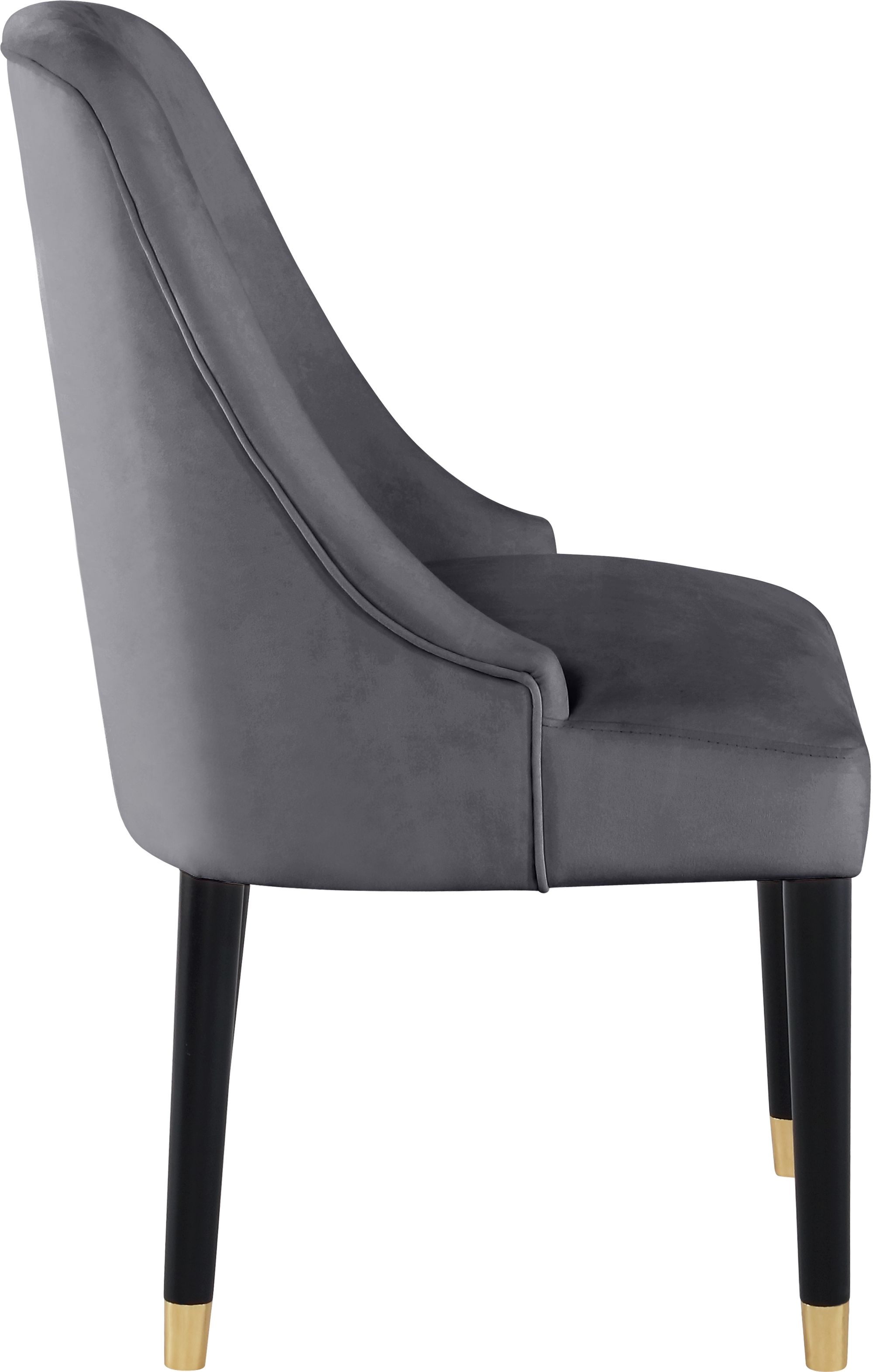 Omni Velvet Dining Chair with Wooden Legs