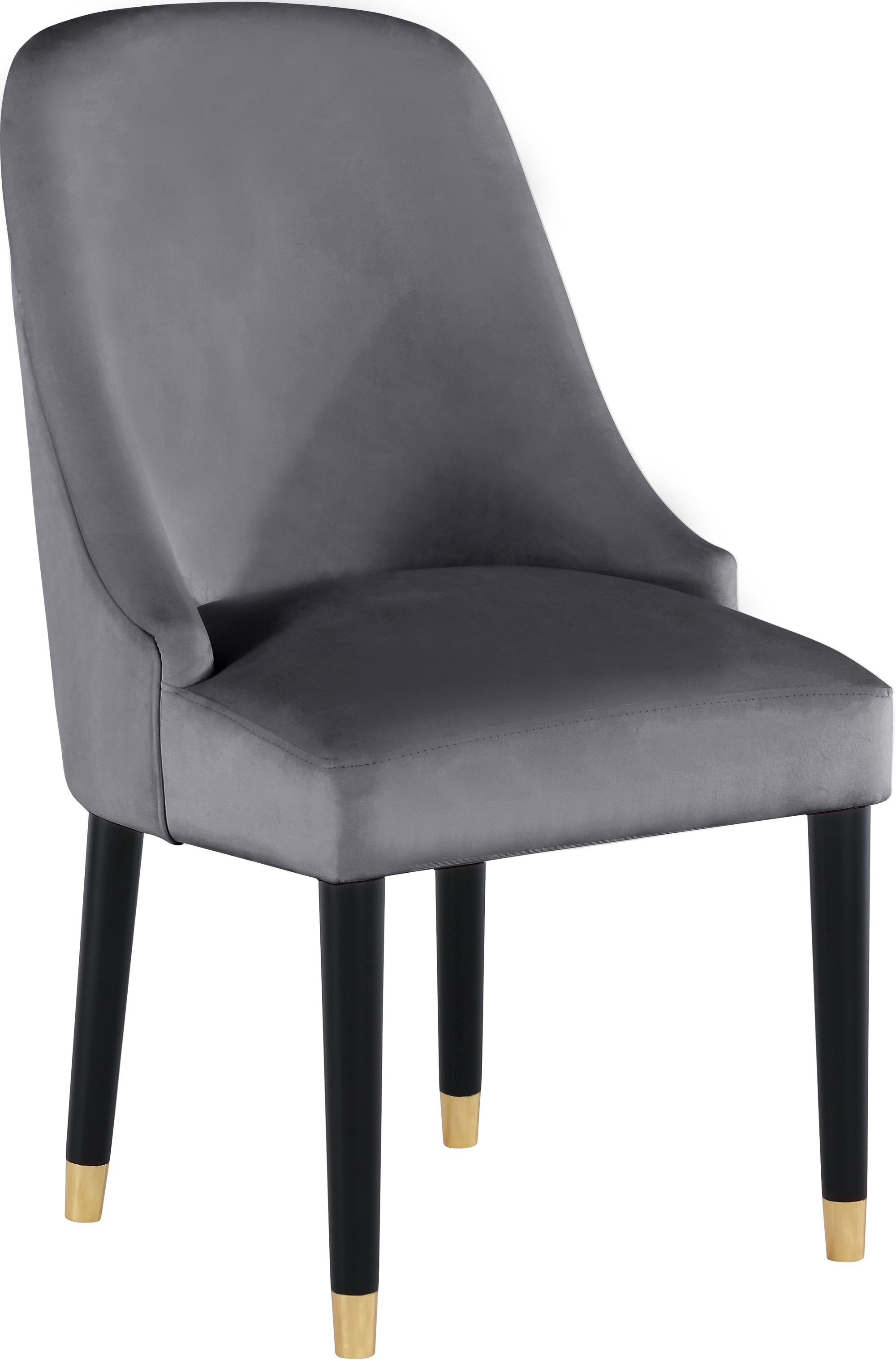 Omni Velvet Dining Chair with Wooden Legs