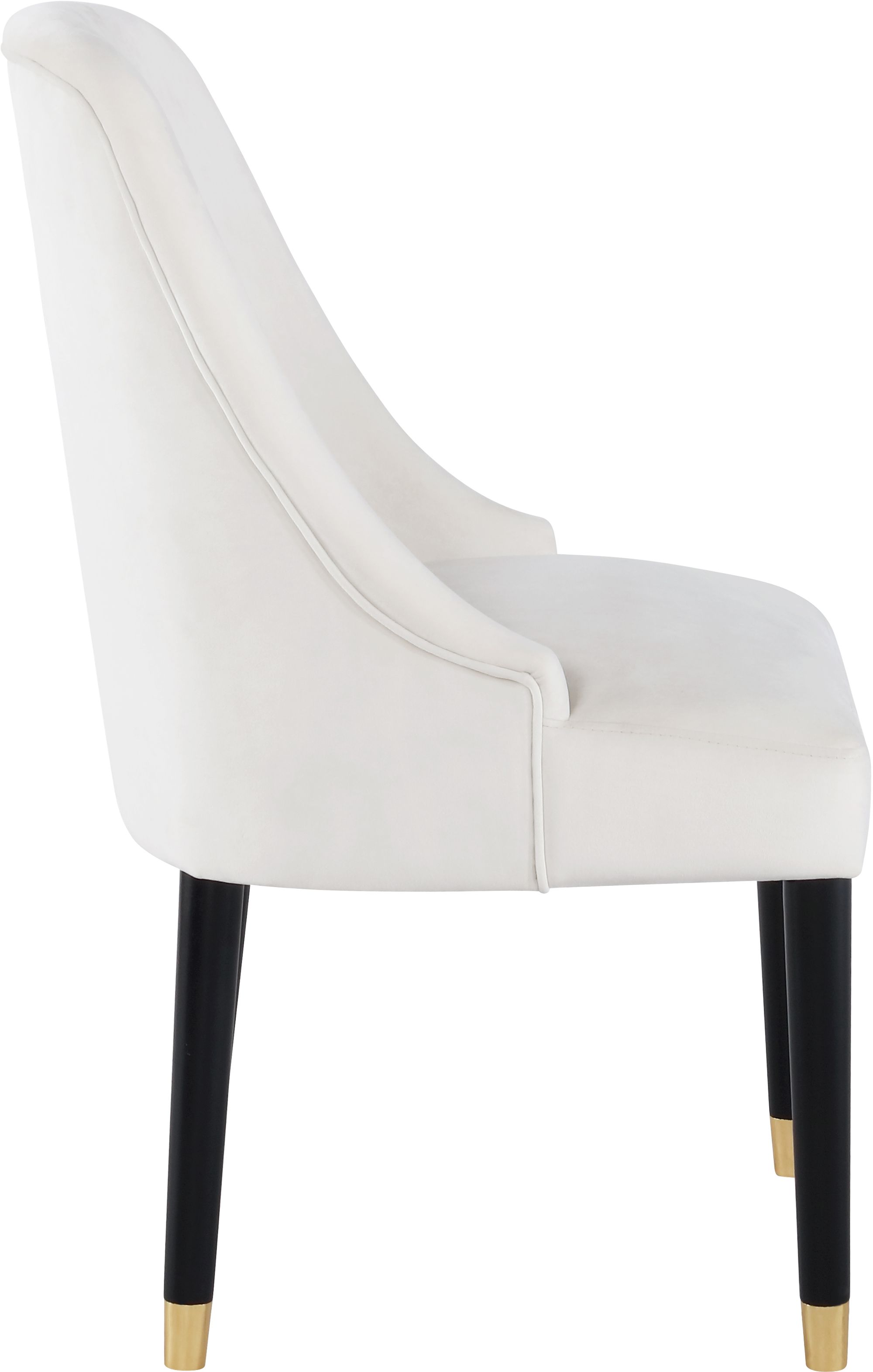 Omni Velvet Dining Chair with Wooden Legs