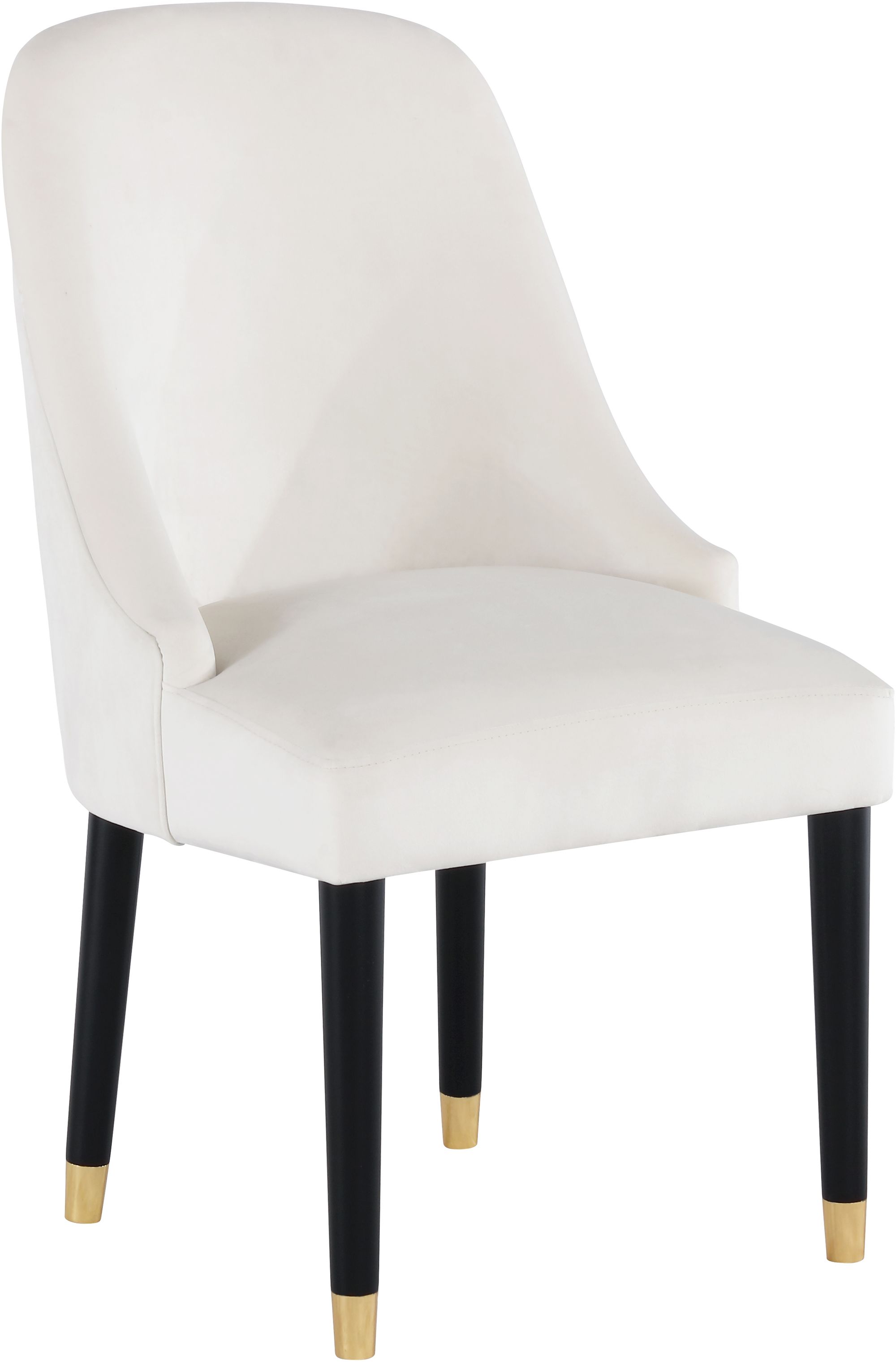 Omni Velvet Dining Chair with Wooden Legs