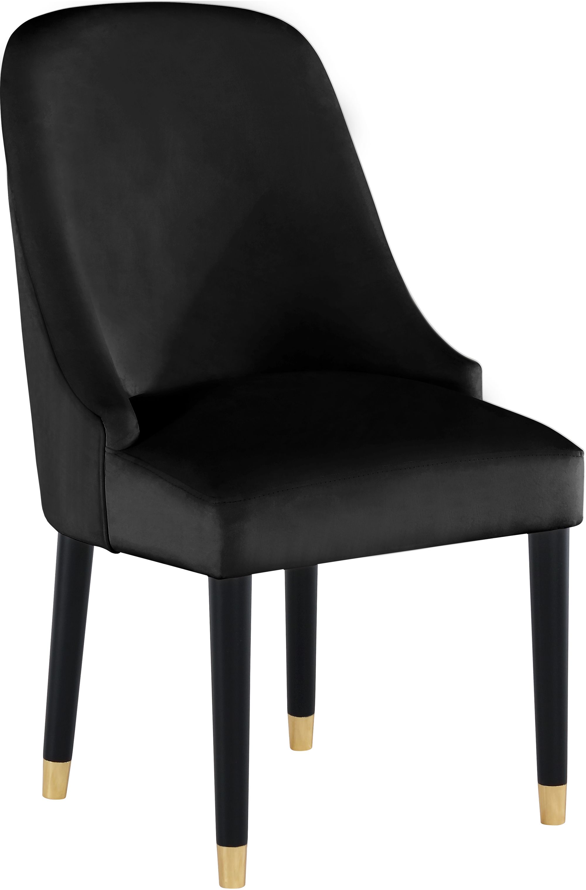 Omni Velvet Dining Chair with Wooden Legs