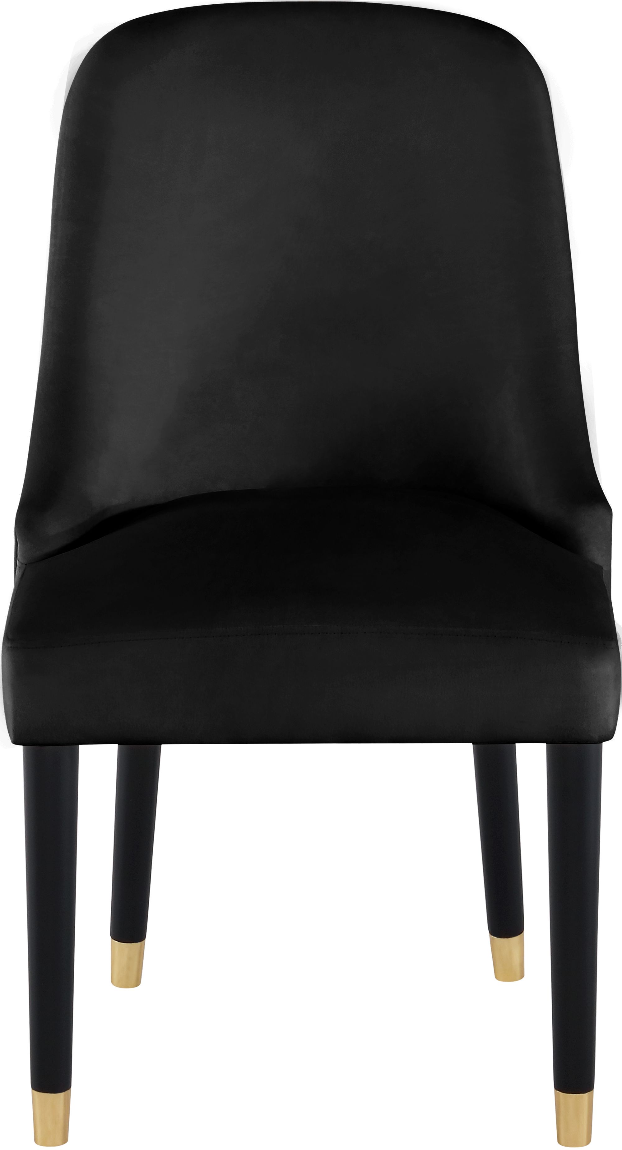 Omni Velvet Dining Chair with Wooden Legs