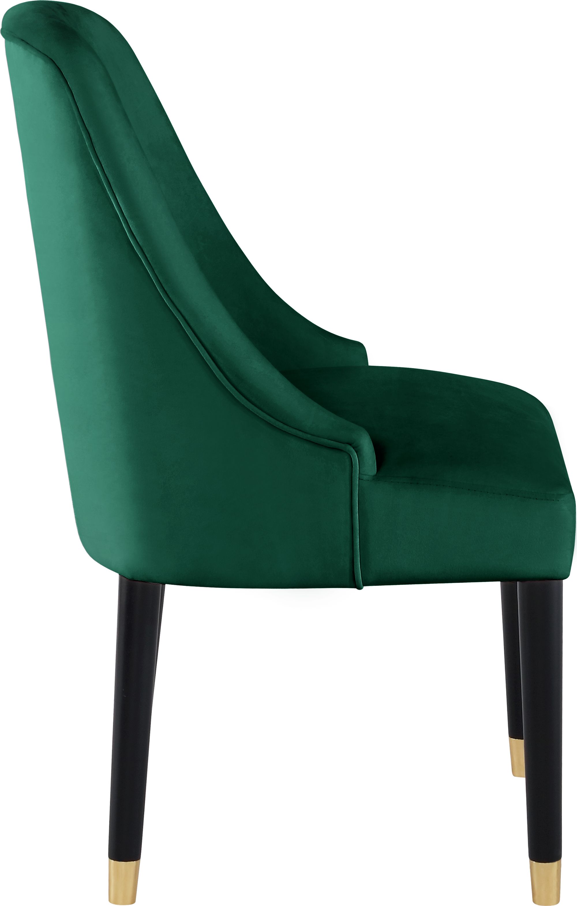Omni Velvet Dining Chair with Wooden Legs