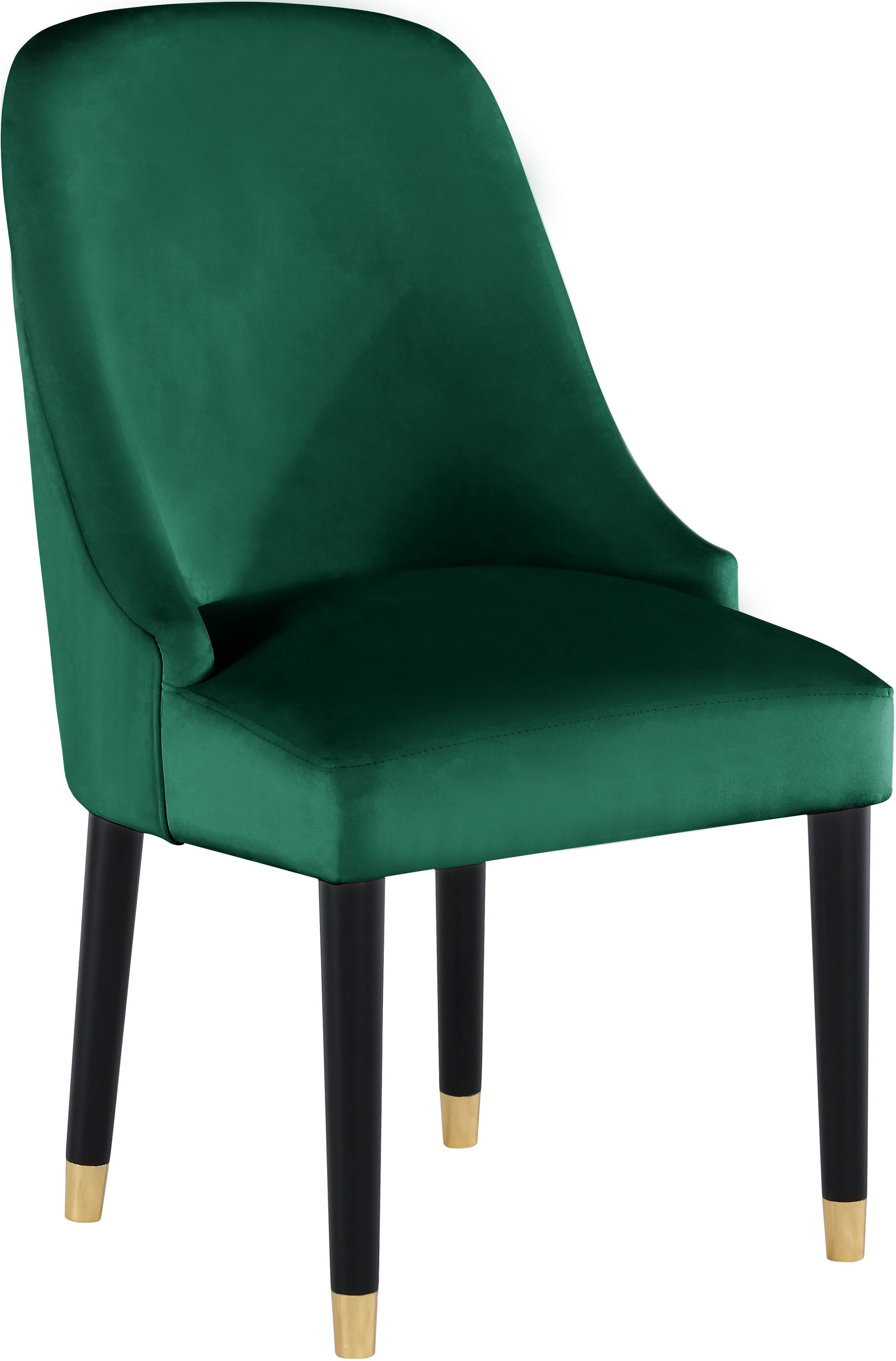Omni Velvet Dining Chair with Wooden Legs