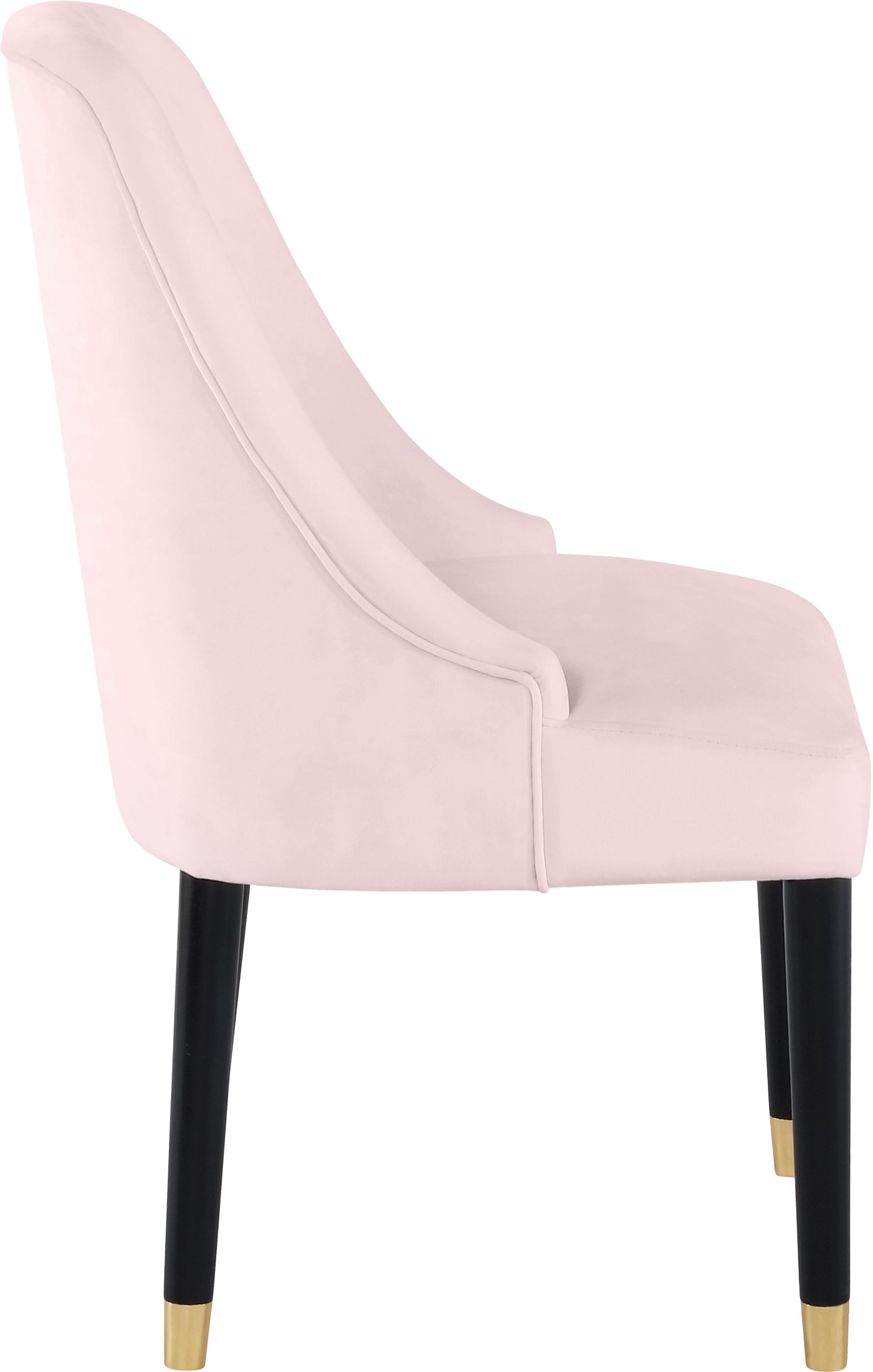 Omni Velvet Dining Chair with Wooden Legs