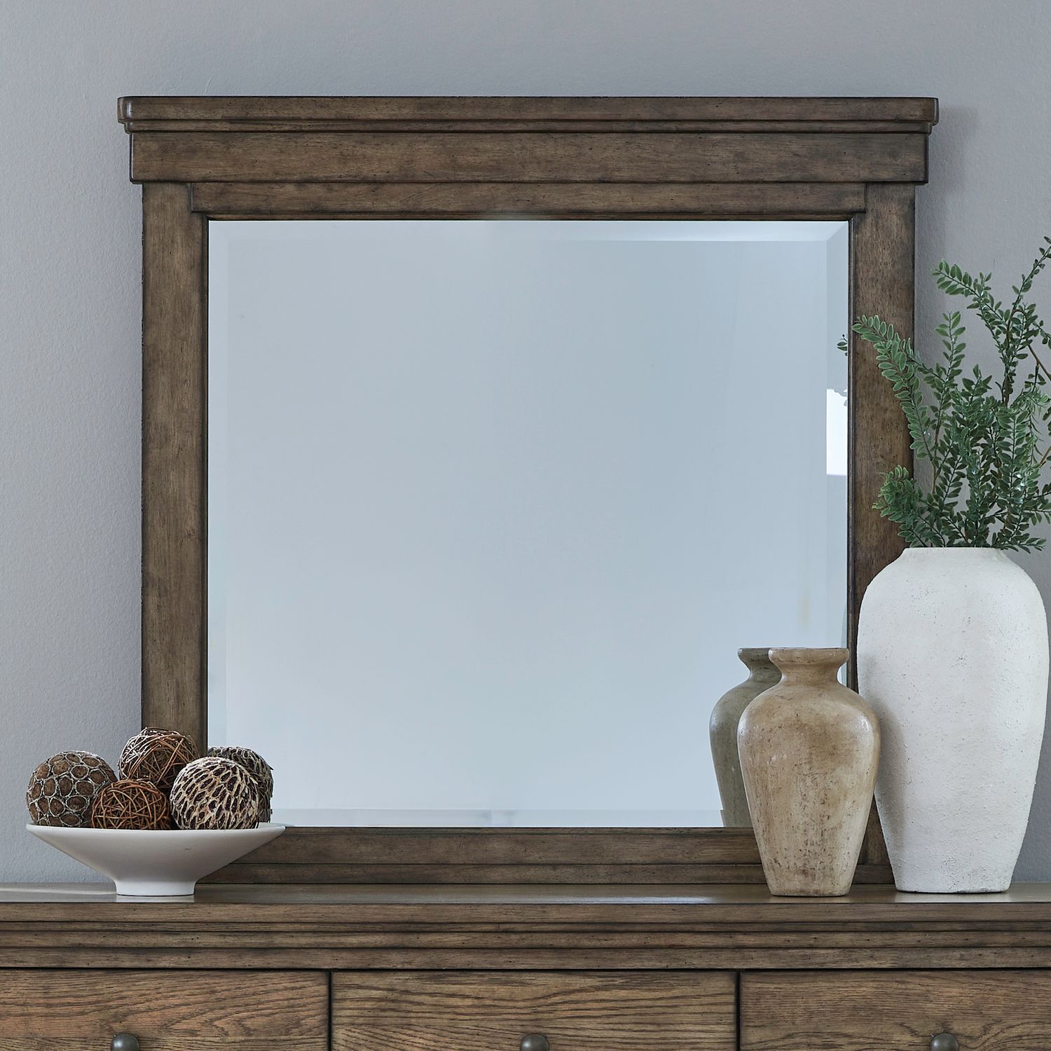 Carolina Park Rectangular Wood Mirror
