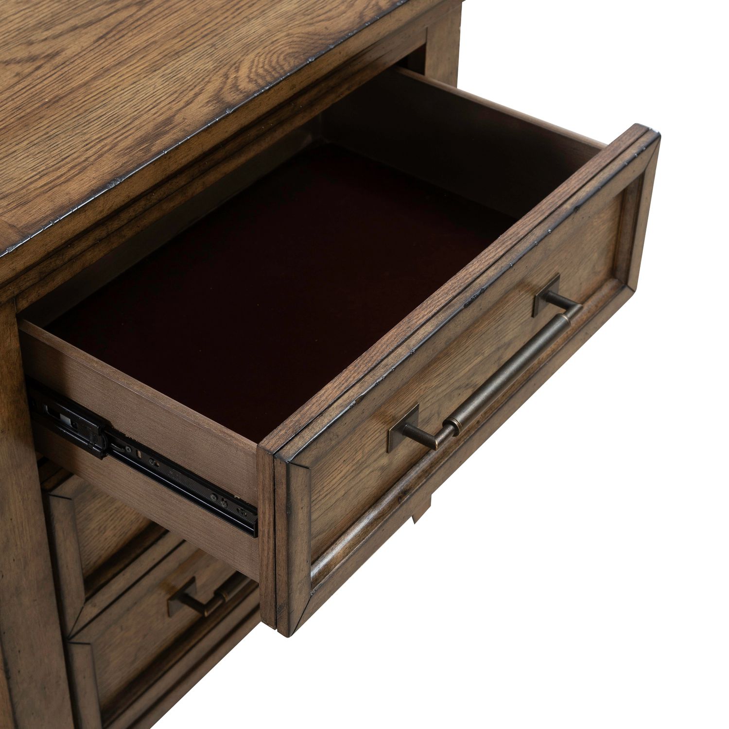 Carolina Park Wood 3-Drawer Nightstand w/Charging Station