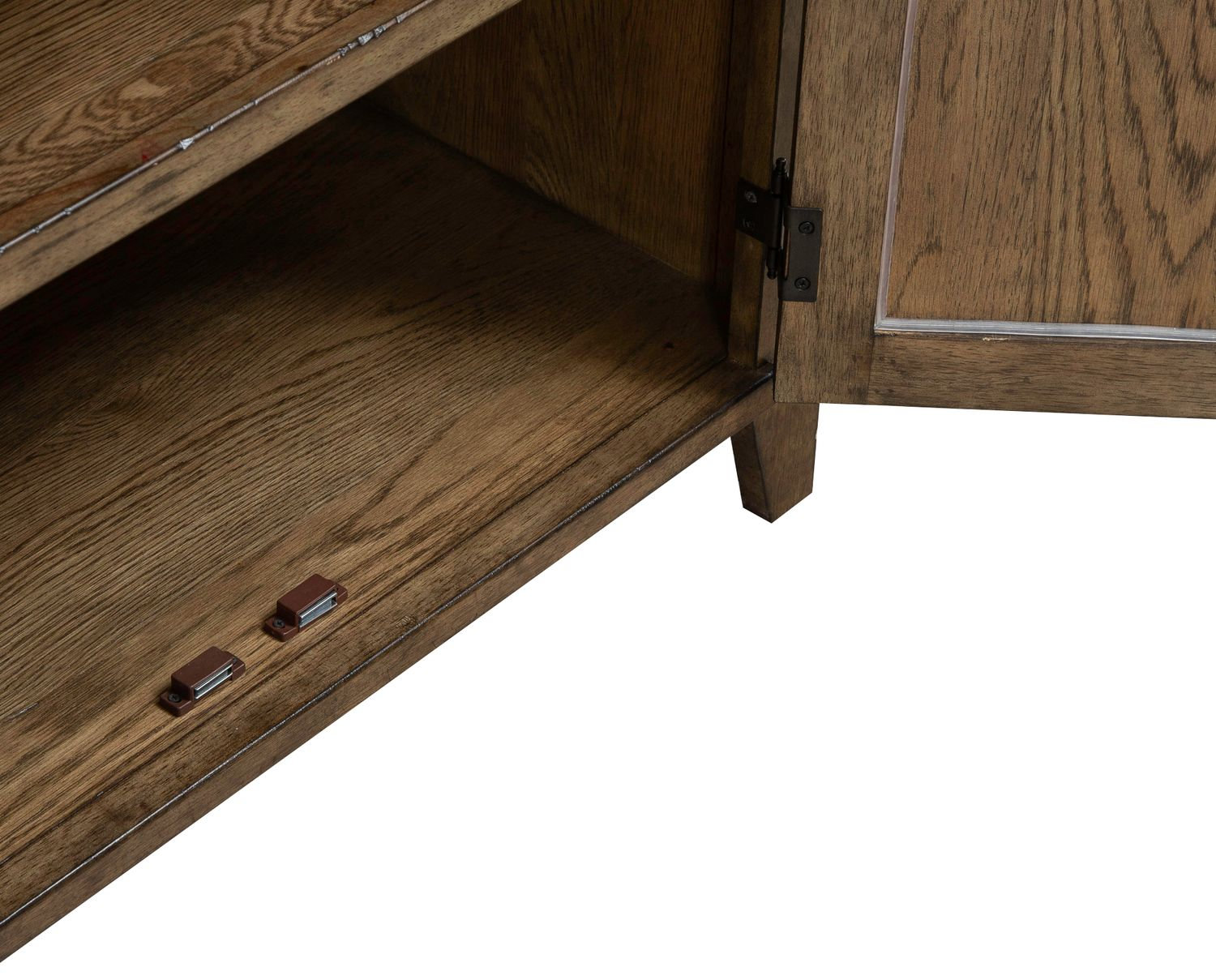 Carolina Park Wood 2-Door Bedside Chest w/Charging Station