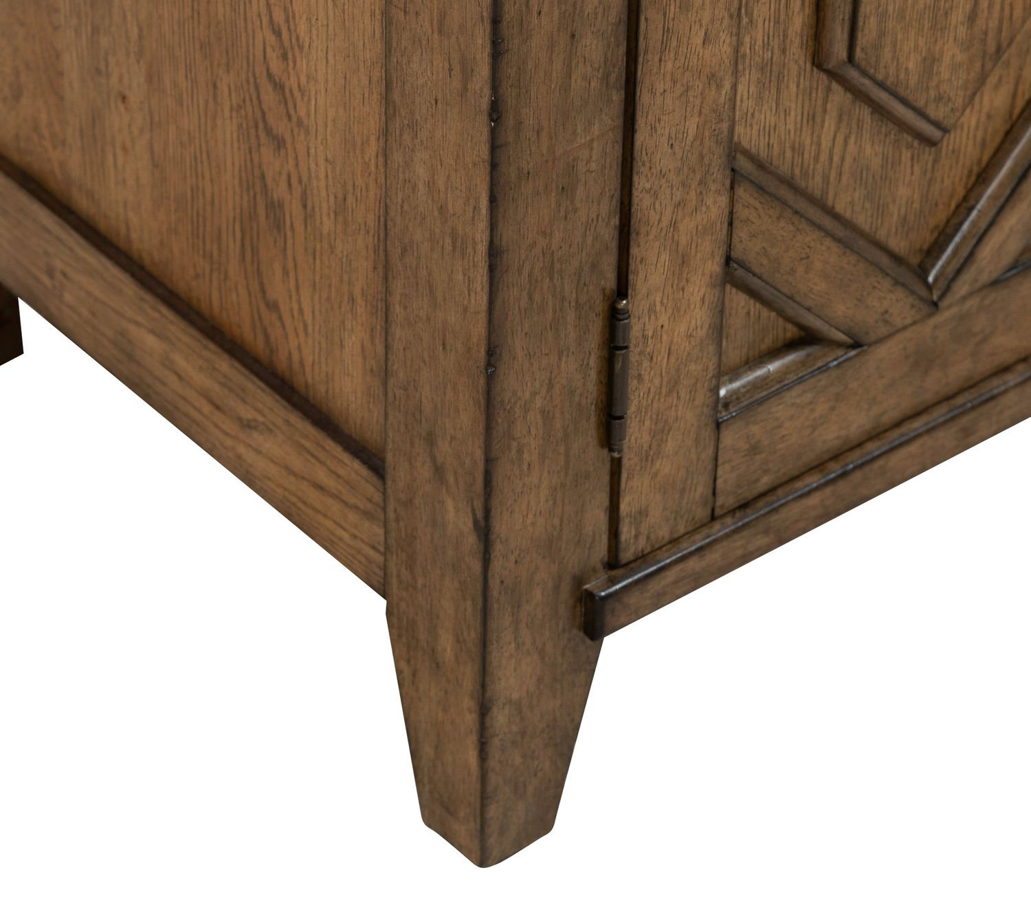 Carolina Park Wood 2-Door Bedside Chest w/Charging Station