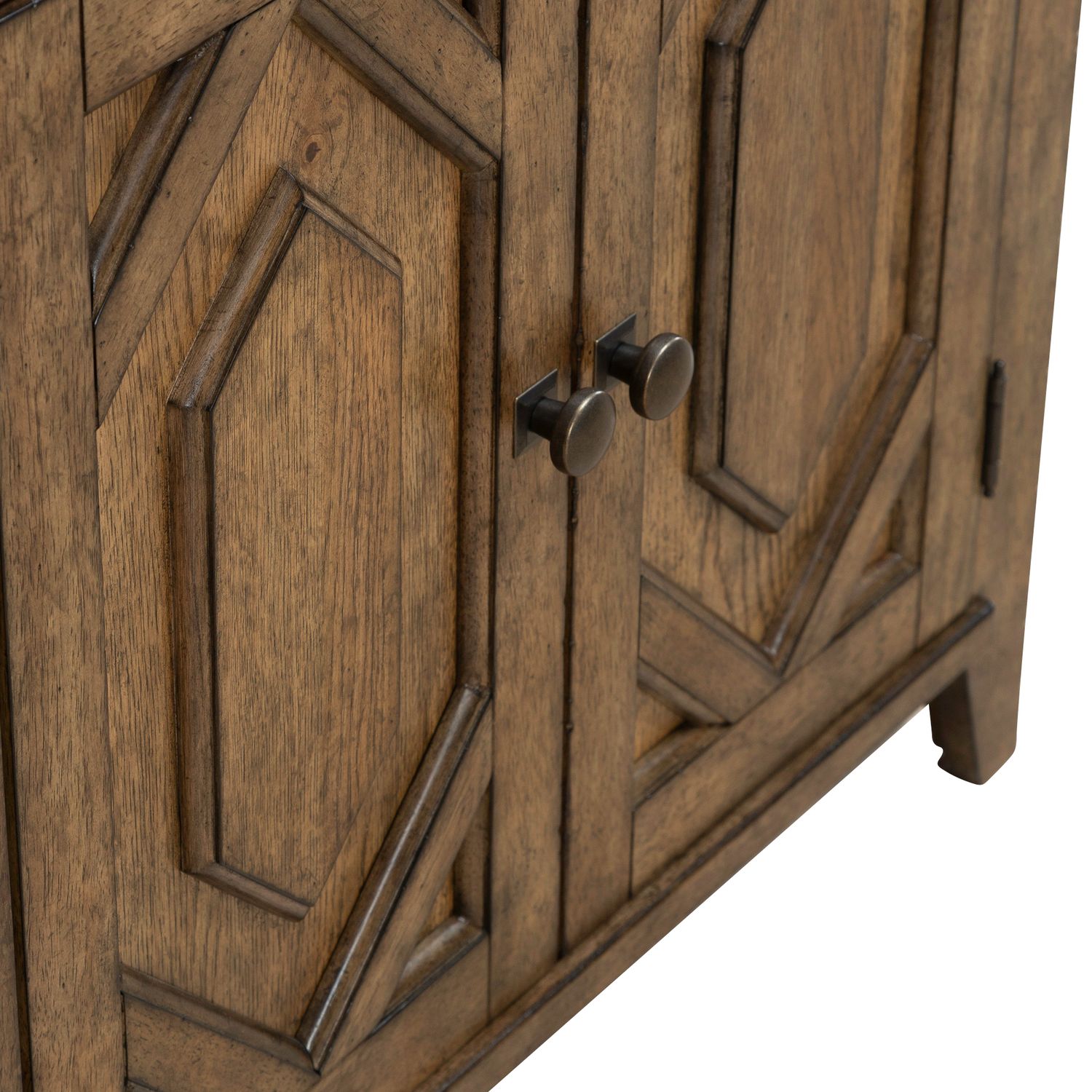 Carolina Park Wood 2-Door Bedside Chest w/Charging Station