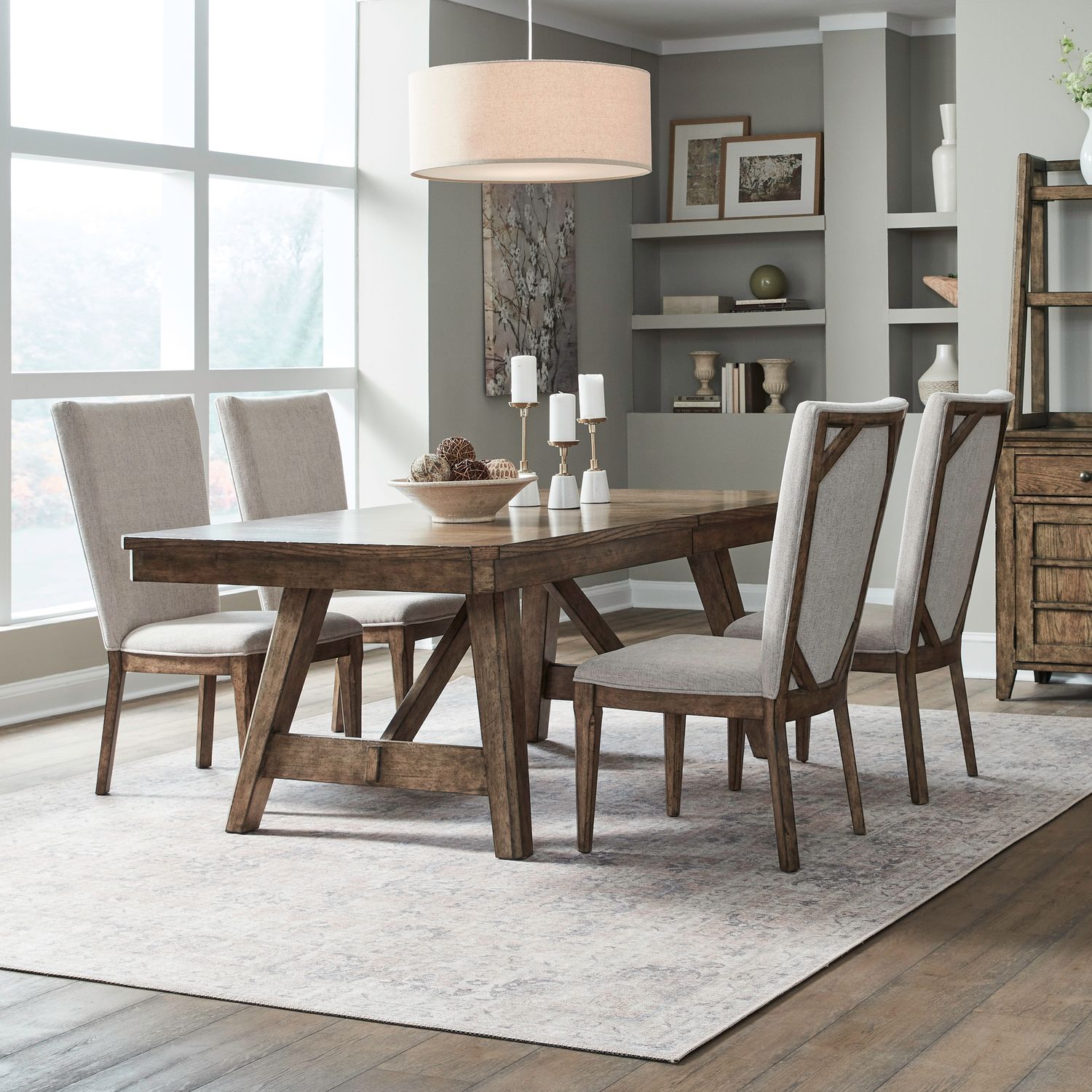 Carolina Park Fabric/Wood Side Chair
