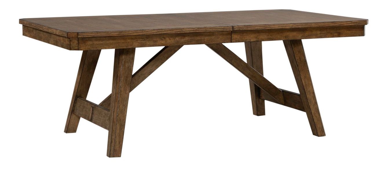 Carolina Park Trestle Dining Set | Extendable Wood Table & Chairs