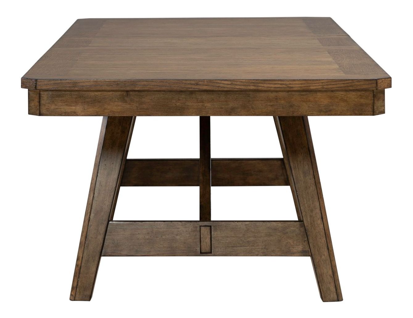 Carolina Park Rectangular Wood Extendable Trestle Dining Table