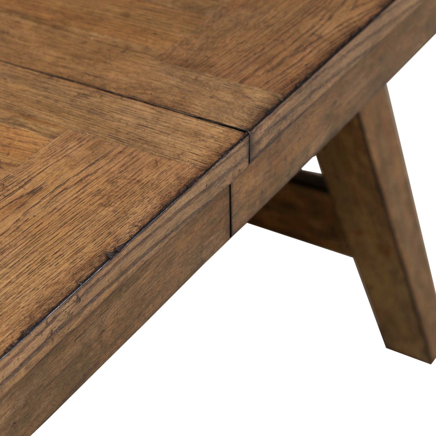 Carolina Park Rectangular Wood Extendable Trestle Dining Table