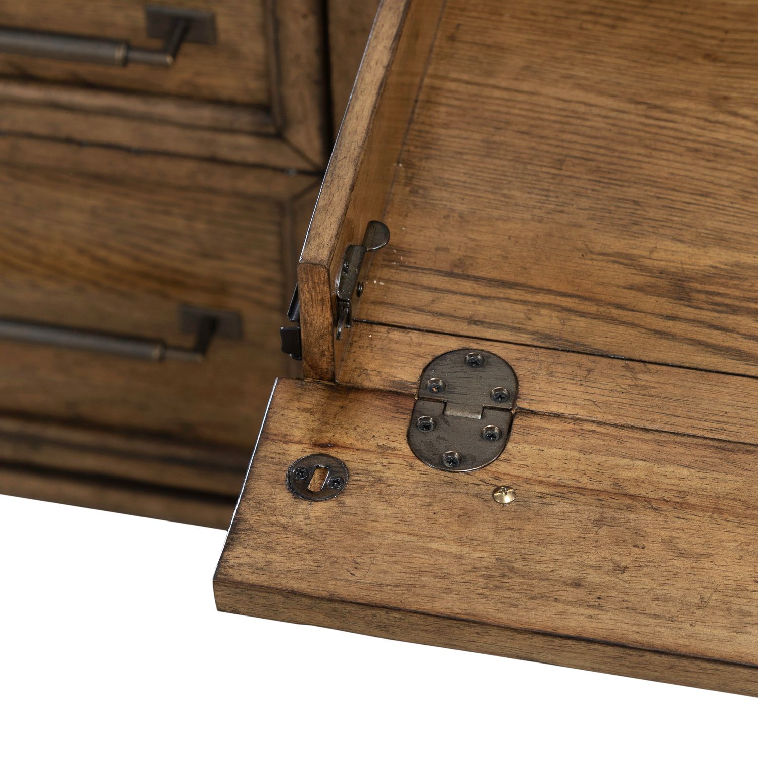Carolina Park Wood 7-Drawer Jr Executive Credenza