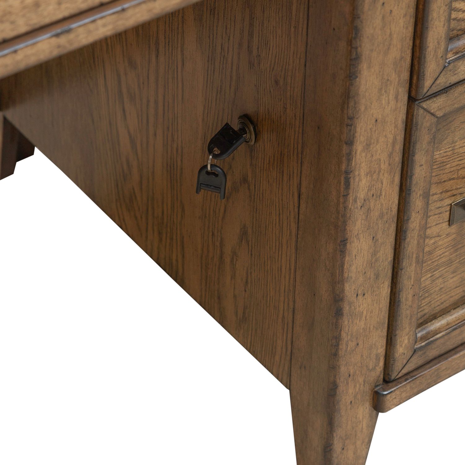 Carolina Park Wood 7-Drawer Jr Executive Credenza