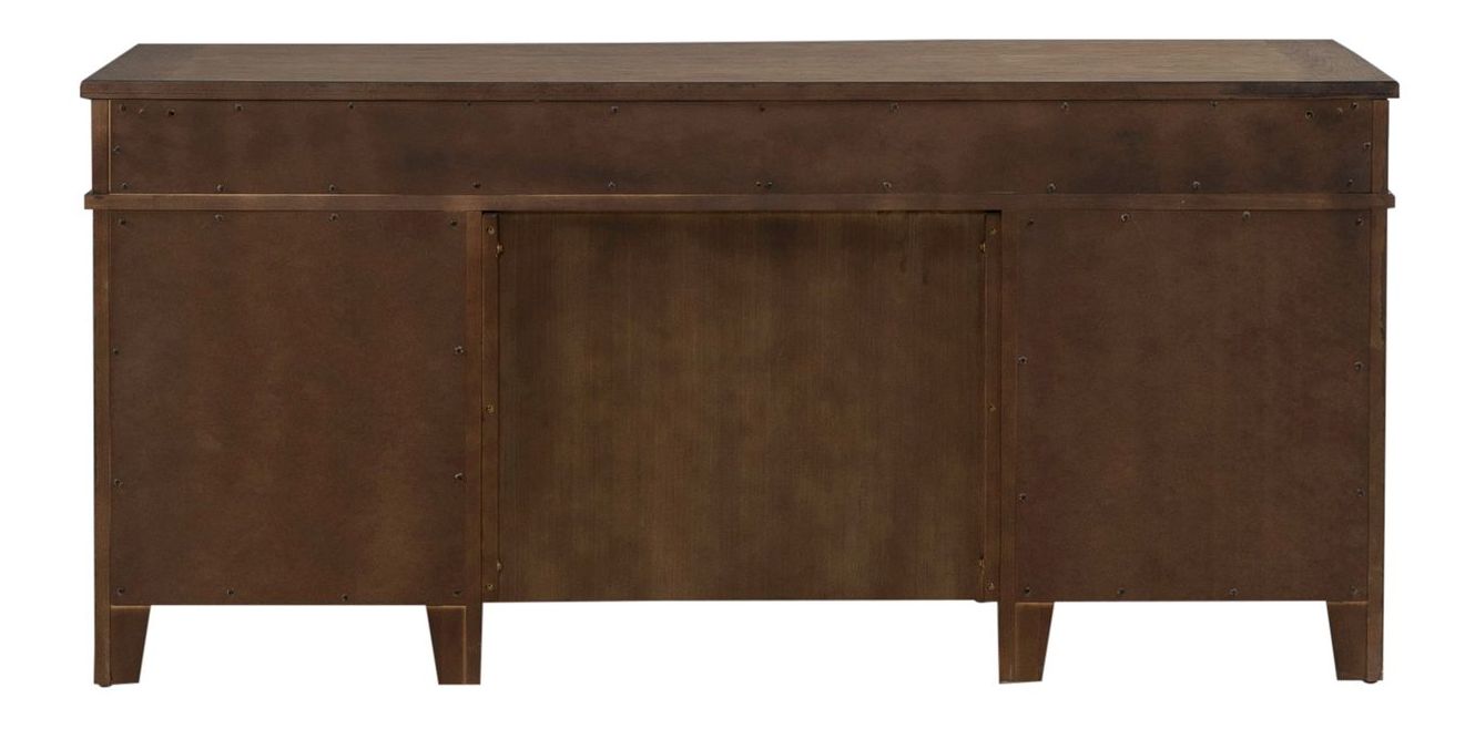 Carolina Park Wood 7-Drawer Jr Executive Credenza