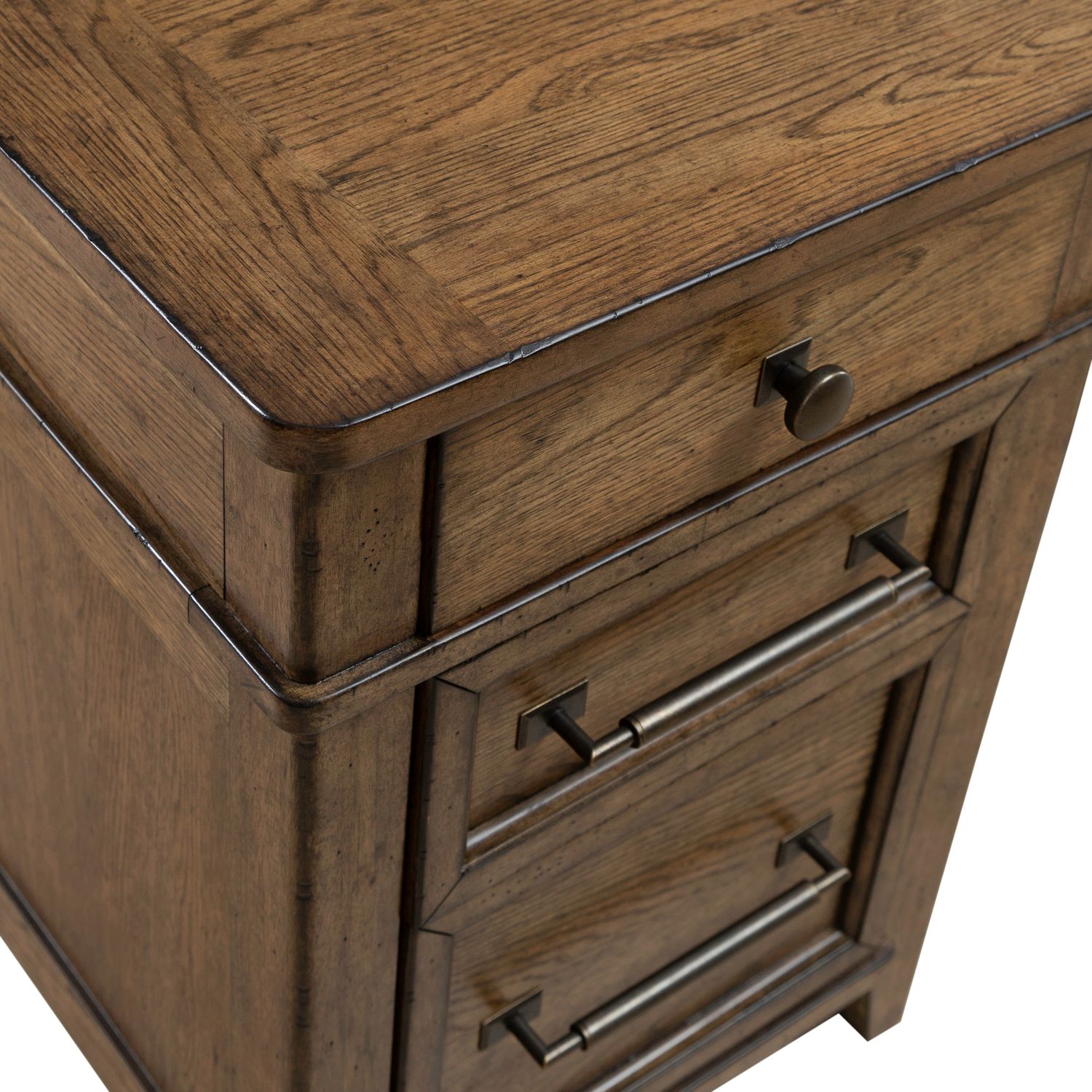 Carolina Park Wood 7-Drawer Jr Executive Credenza