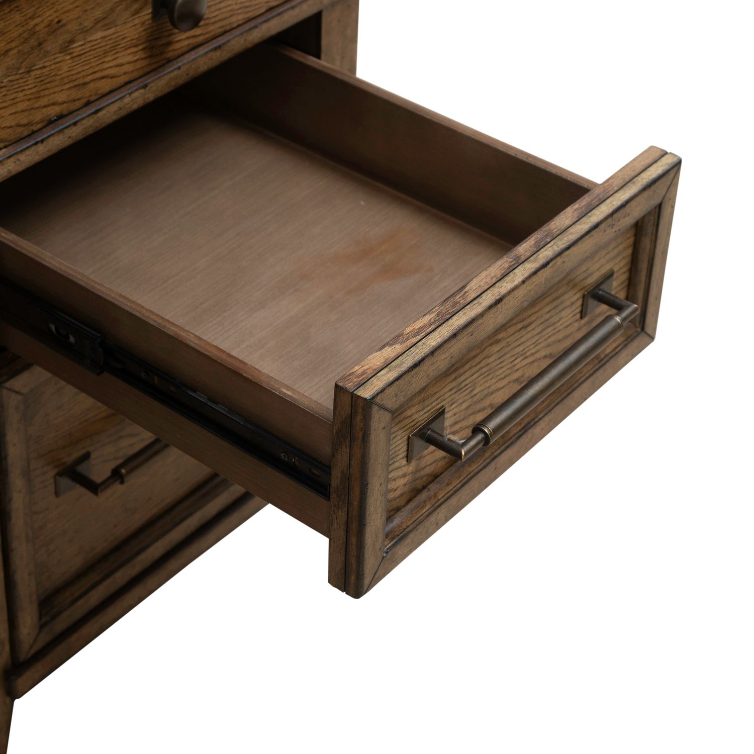 Carolina Park Wood 7-Drawer Jr Executive Credenza